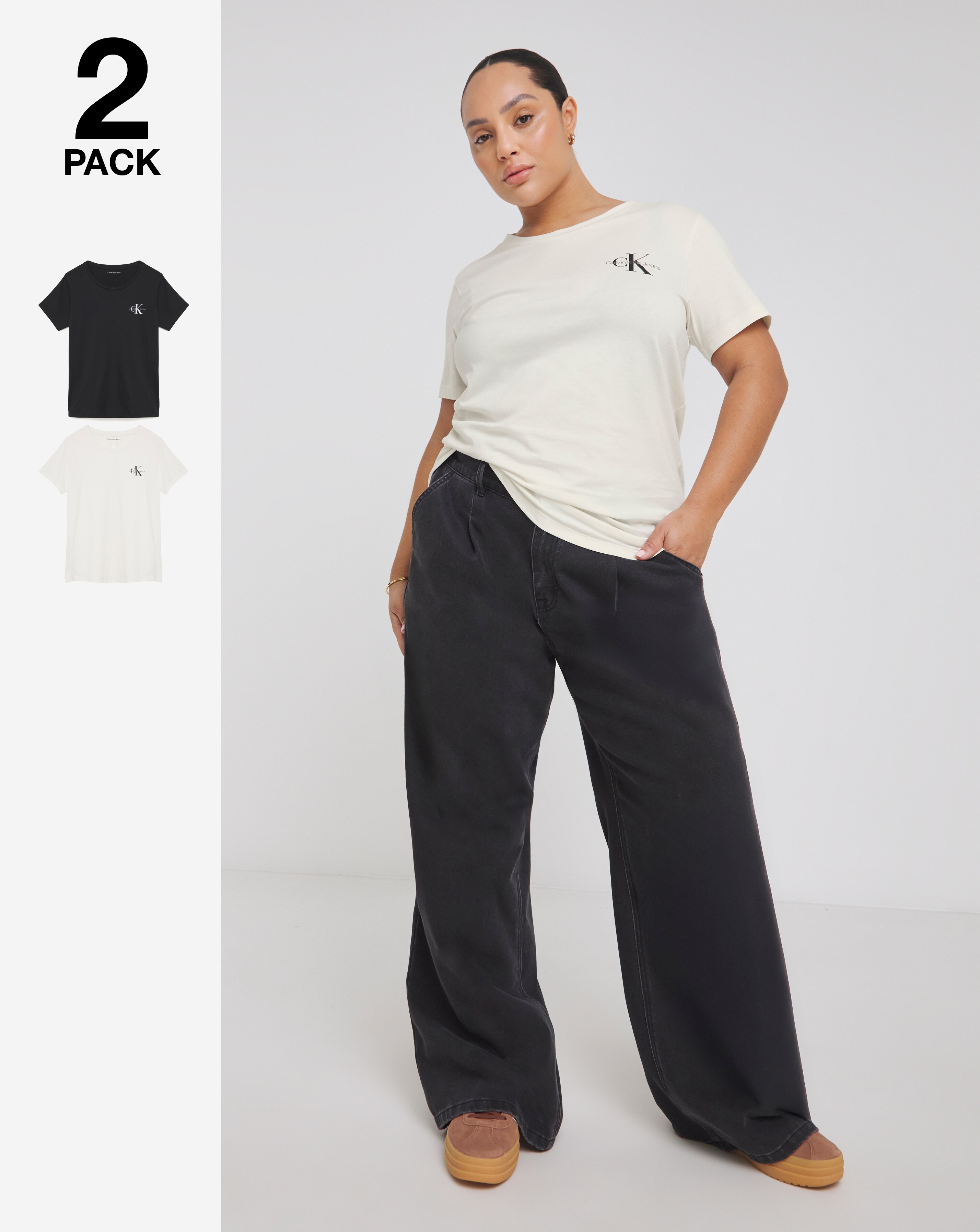 Calvin Klein Jeans Plus Monologo Two Pack