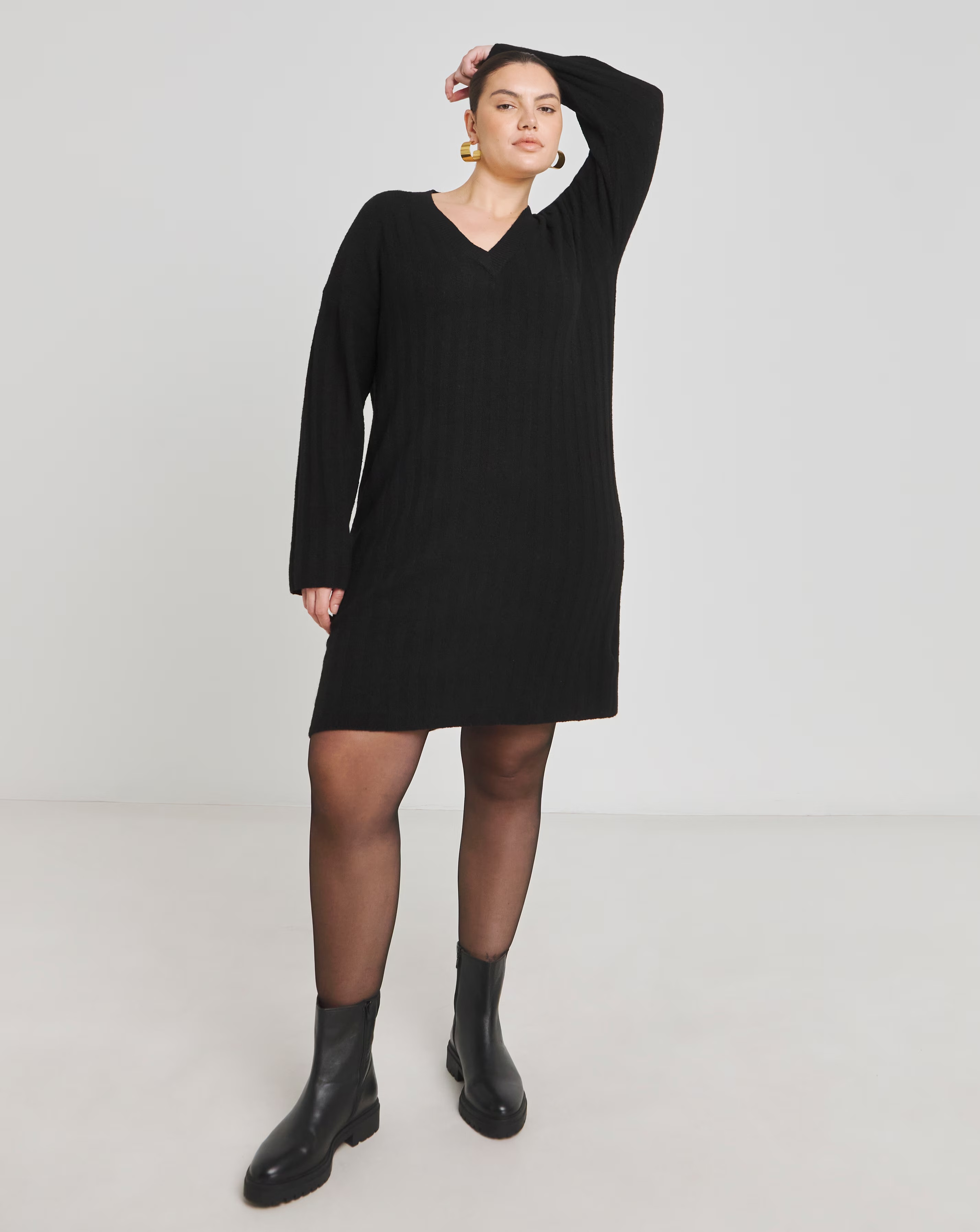 101939-black-rib-flute-sleeve-v-neck-mini-dress-1.jpg
