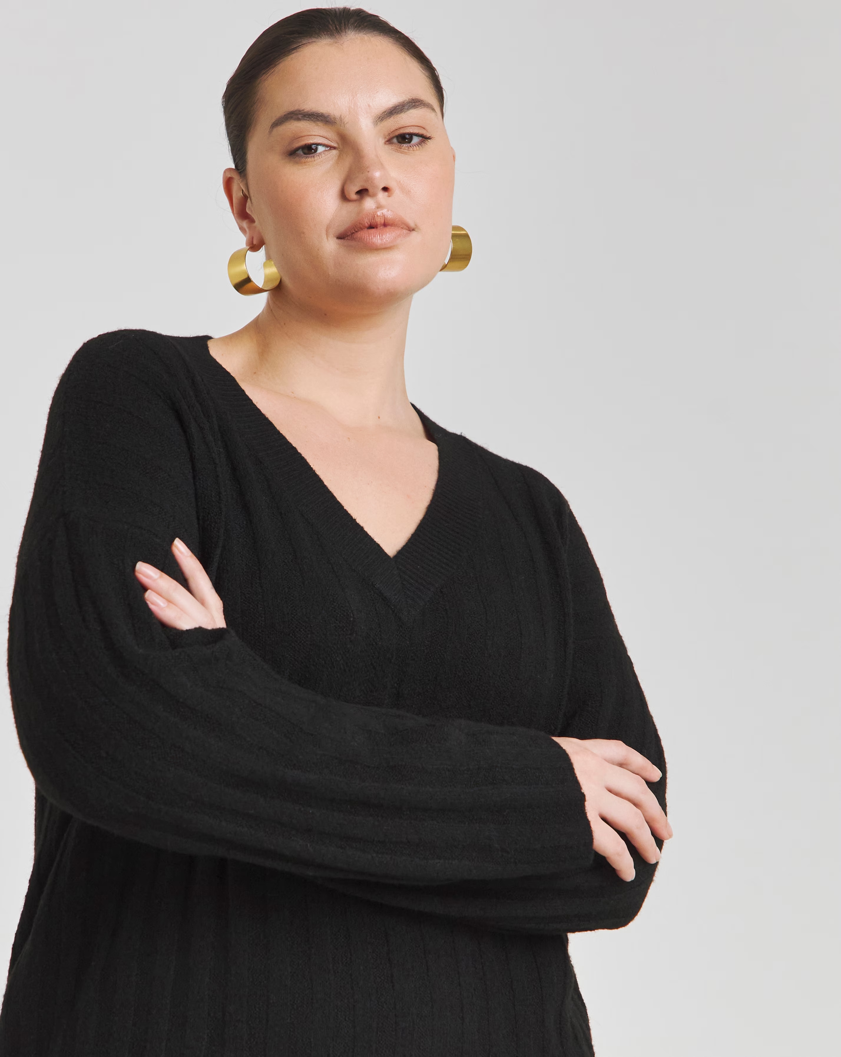 101939-black-rib-flute-sleeve-v-neck-mini-dress-1.jpg