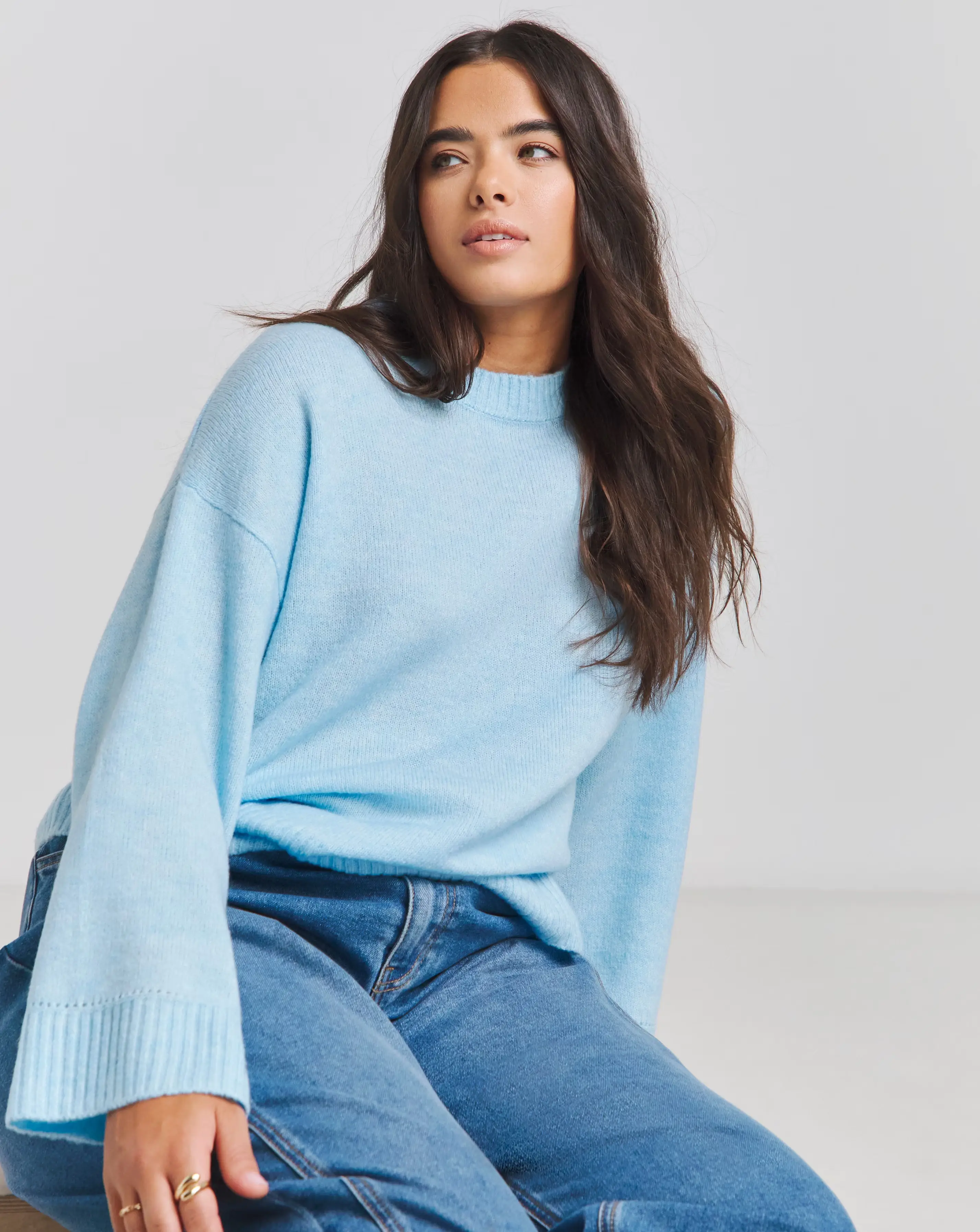 Simply Be Blue Crew Neck Knitted Jumper 1 102029-simply-be-blue-crew-neck-knitted-jumper-1.webp