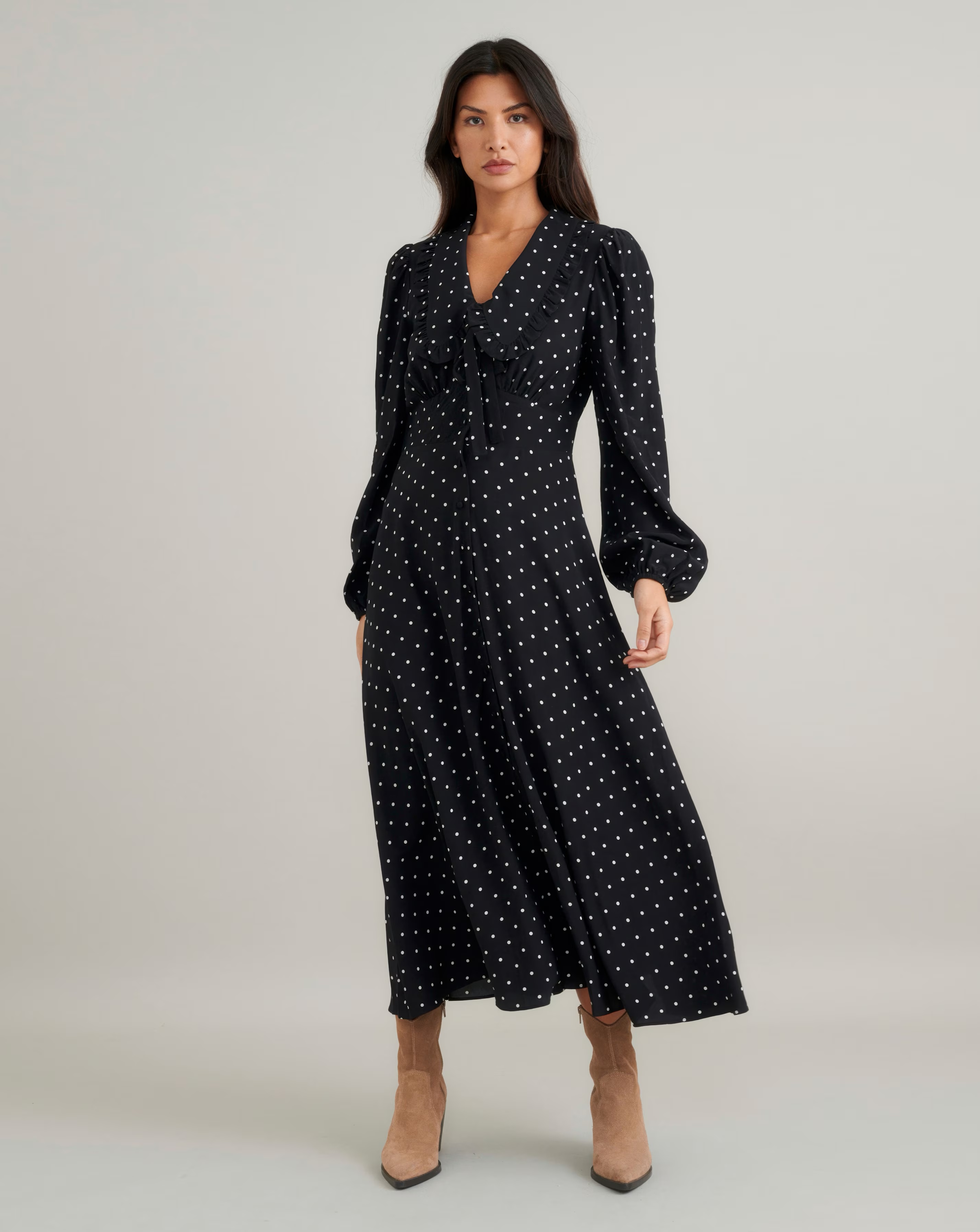 102454-nobody-x27-s-child-otillie-spot-midi-dress-1.jpg