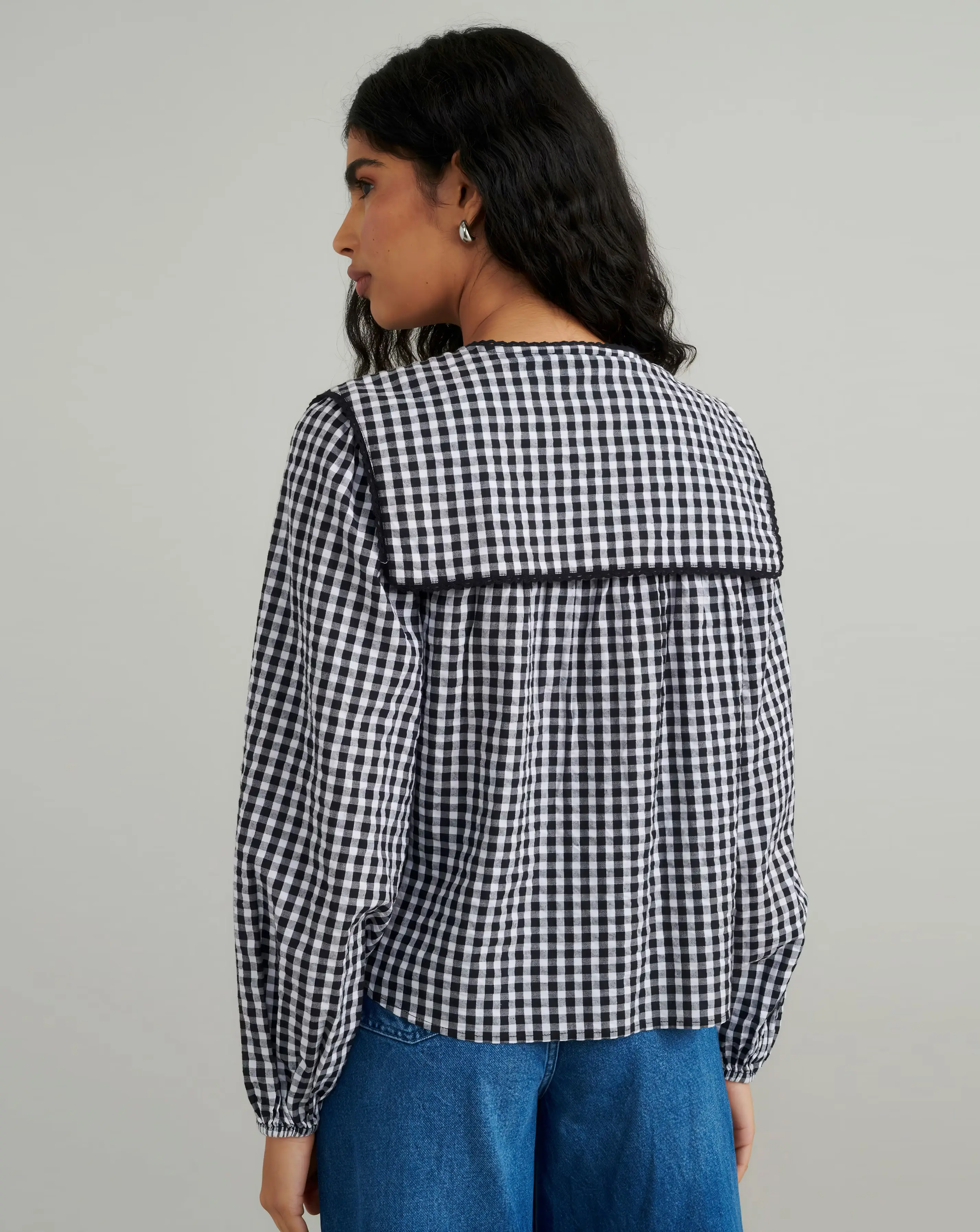 102483-nobody-x27-s-child-gingham-check-birdie-blouse-1.webp