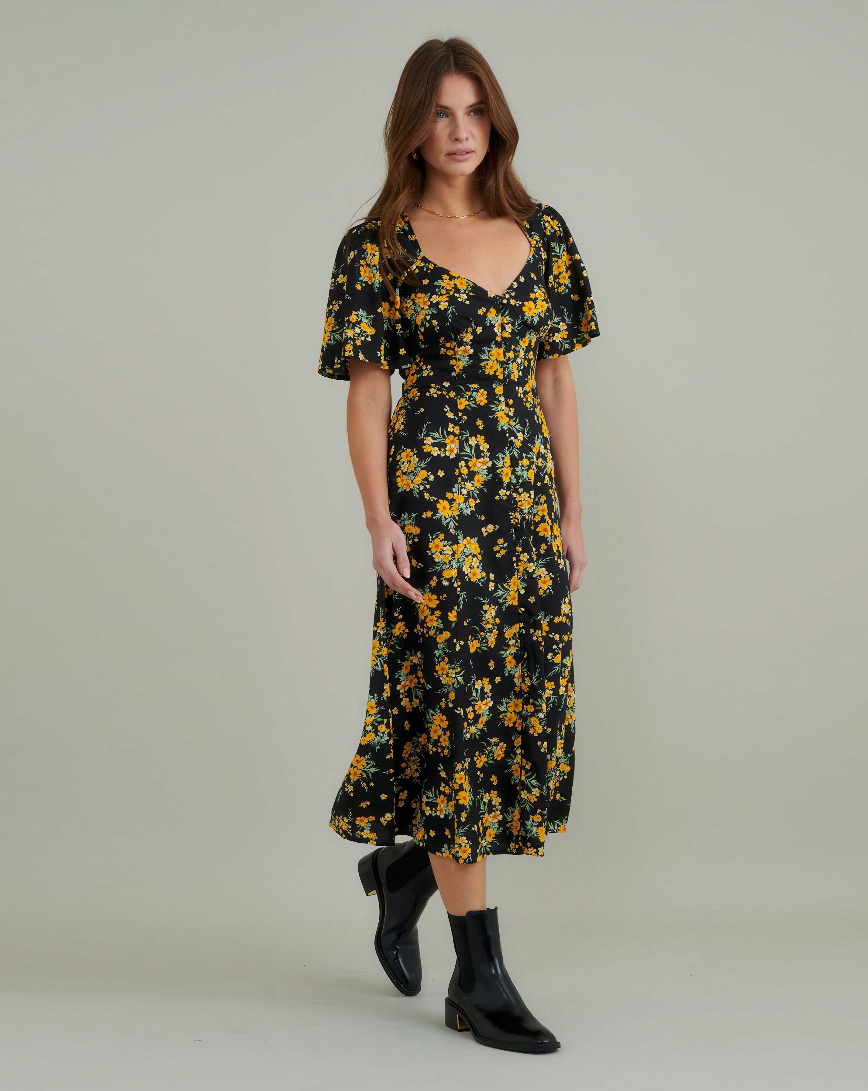 Nobody's Child Kimberly Midi Dress Yellow and Black Ditsy Floral 1 102527-nobody-x27-s-child-kimberly-midi-dress-yellow-and-black-ditsy-floral-1.jpg