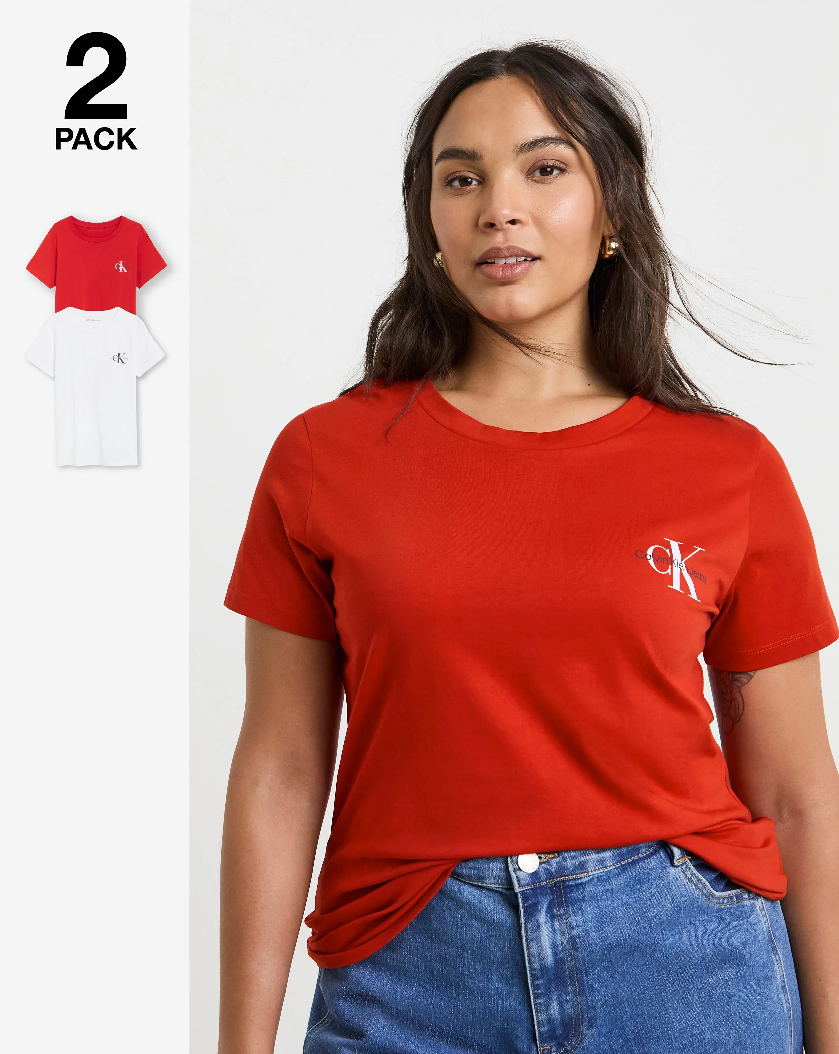 Calvin Klein Jeans Plus 2-pack Monologo Slim Tee 1 103234-calvin-klein-jeans-plus-2-pack-monologo-slim-tee-1.webp