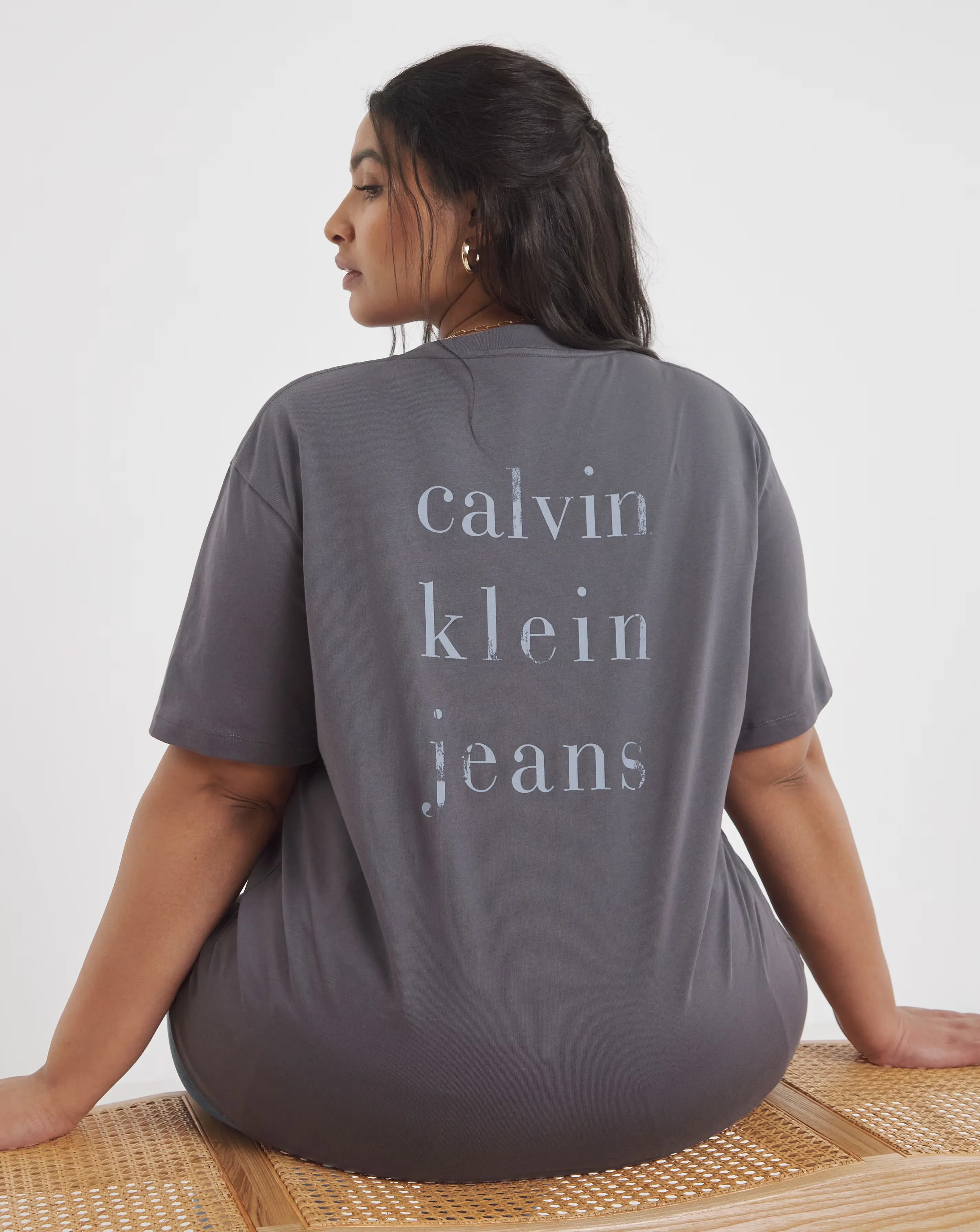Calvin Klein Jeans Script Institutional Back Graphic Tee