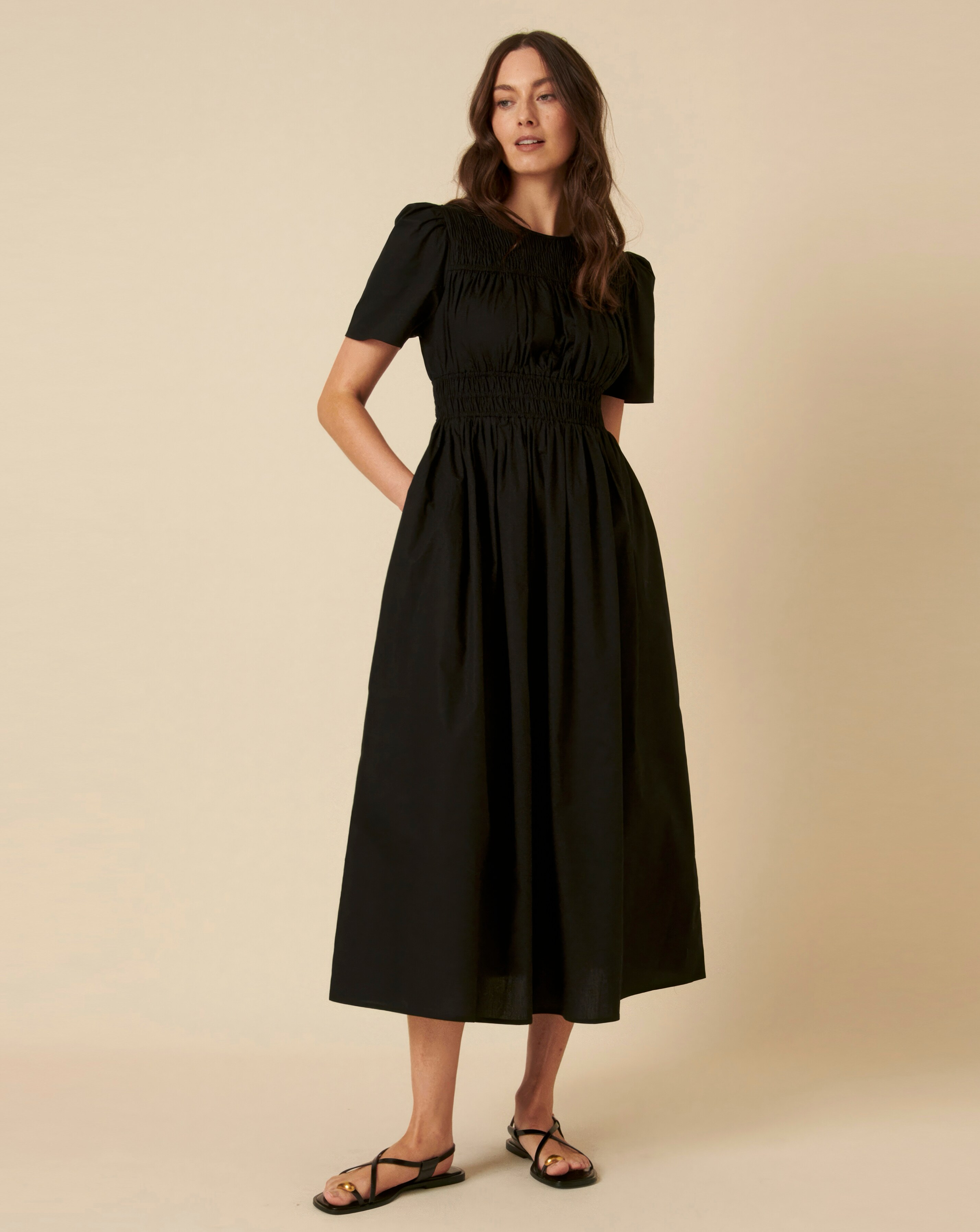 Nobody's Child Natalia Midi Dress Plain