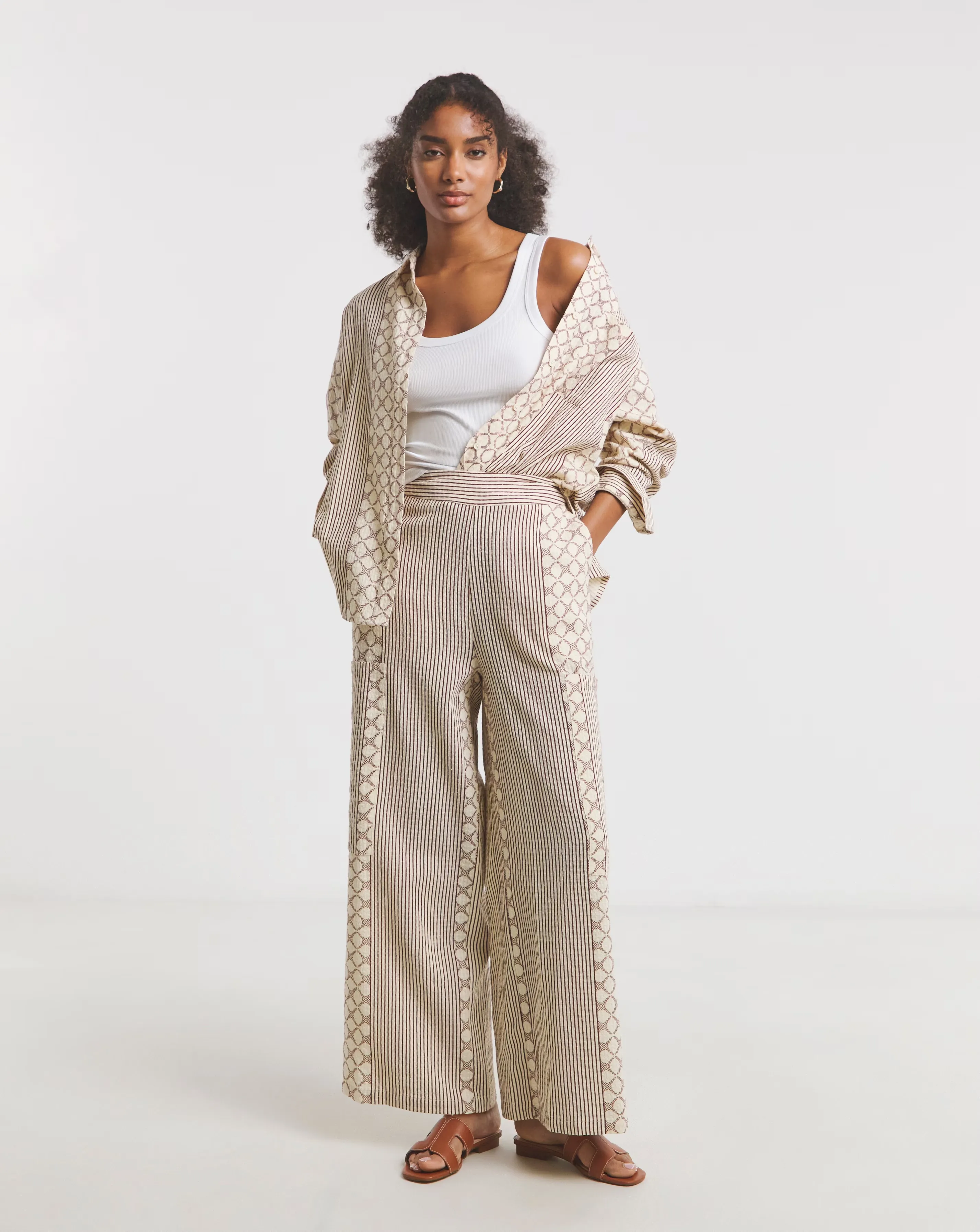 Native Youth Contrast Jaquard Trouser
