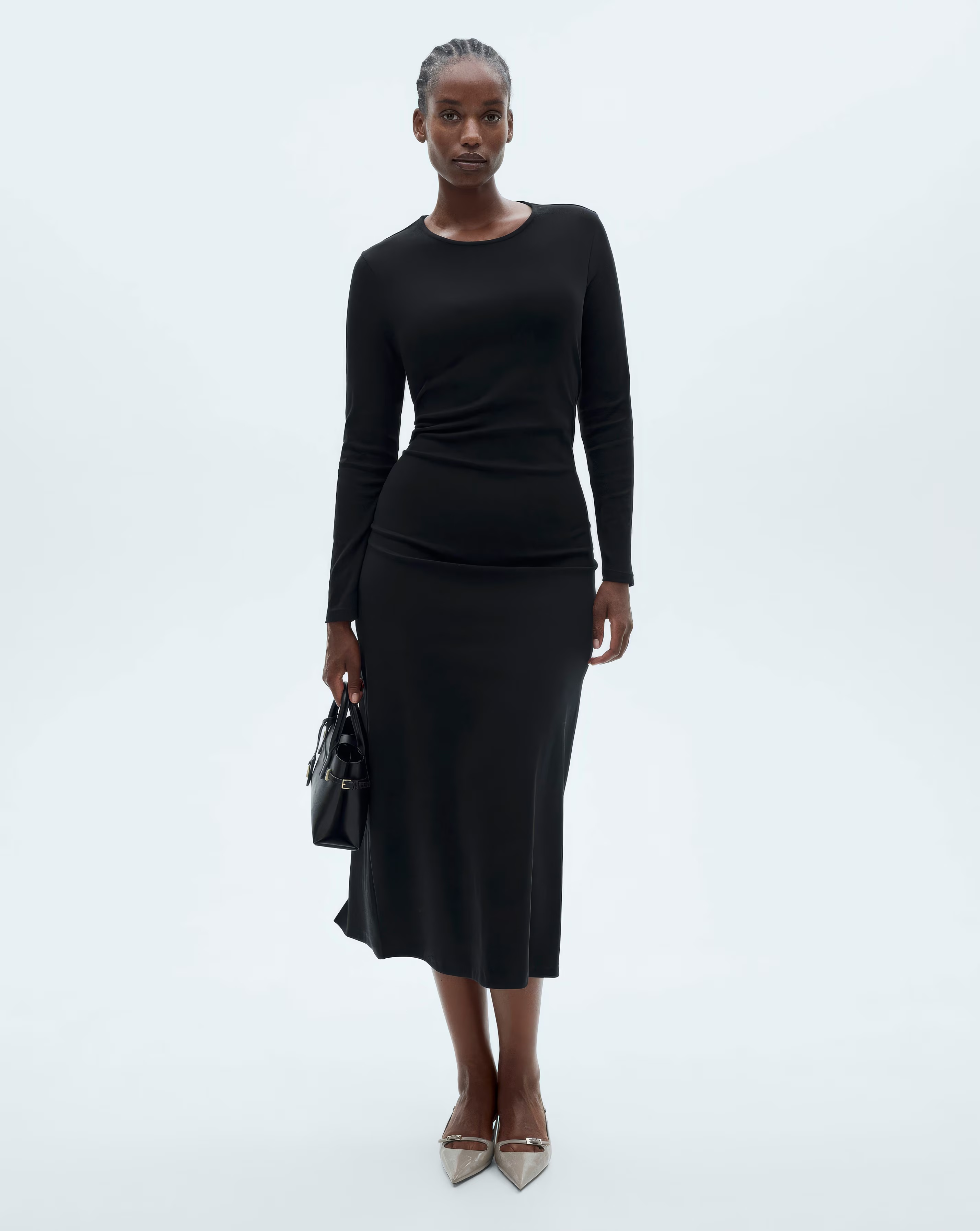 Mango Cotton Midi Dress