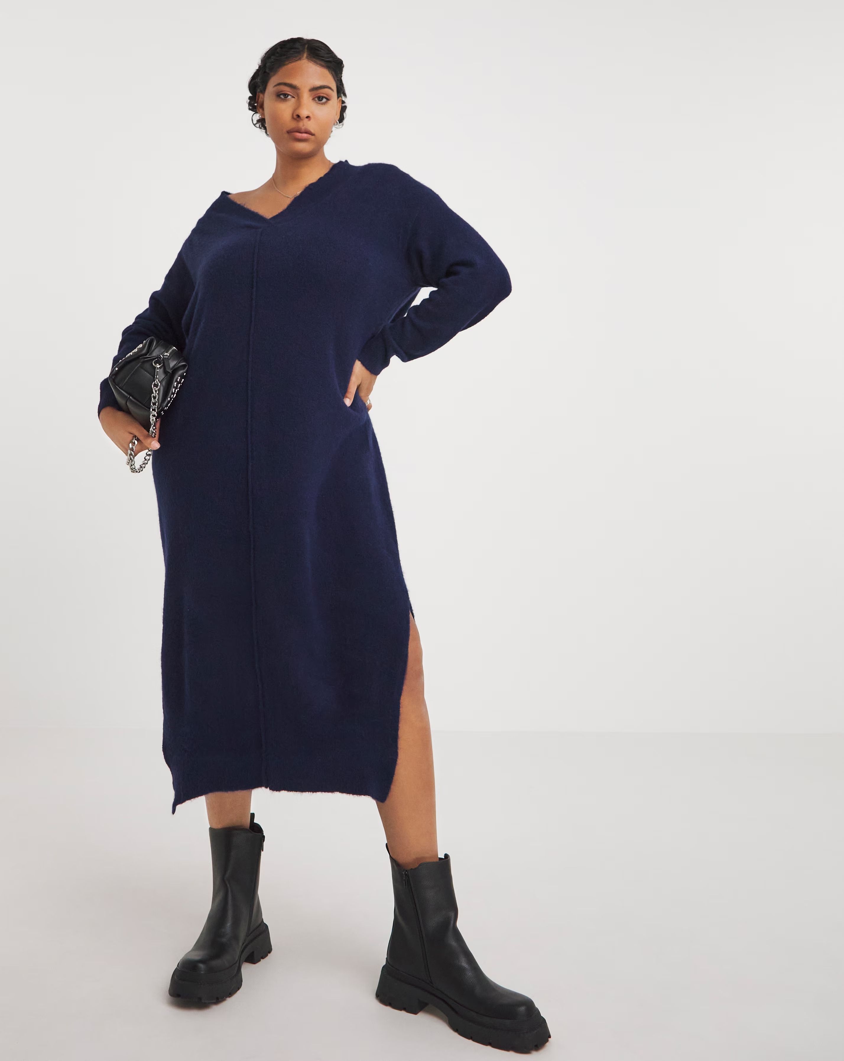Navy V Neck Knitted Midaxi dress 1 104481-navy-v-neck-knitted-midaxi-dress-1.jpg