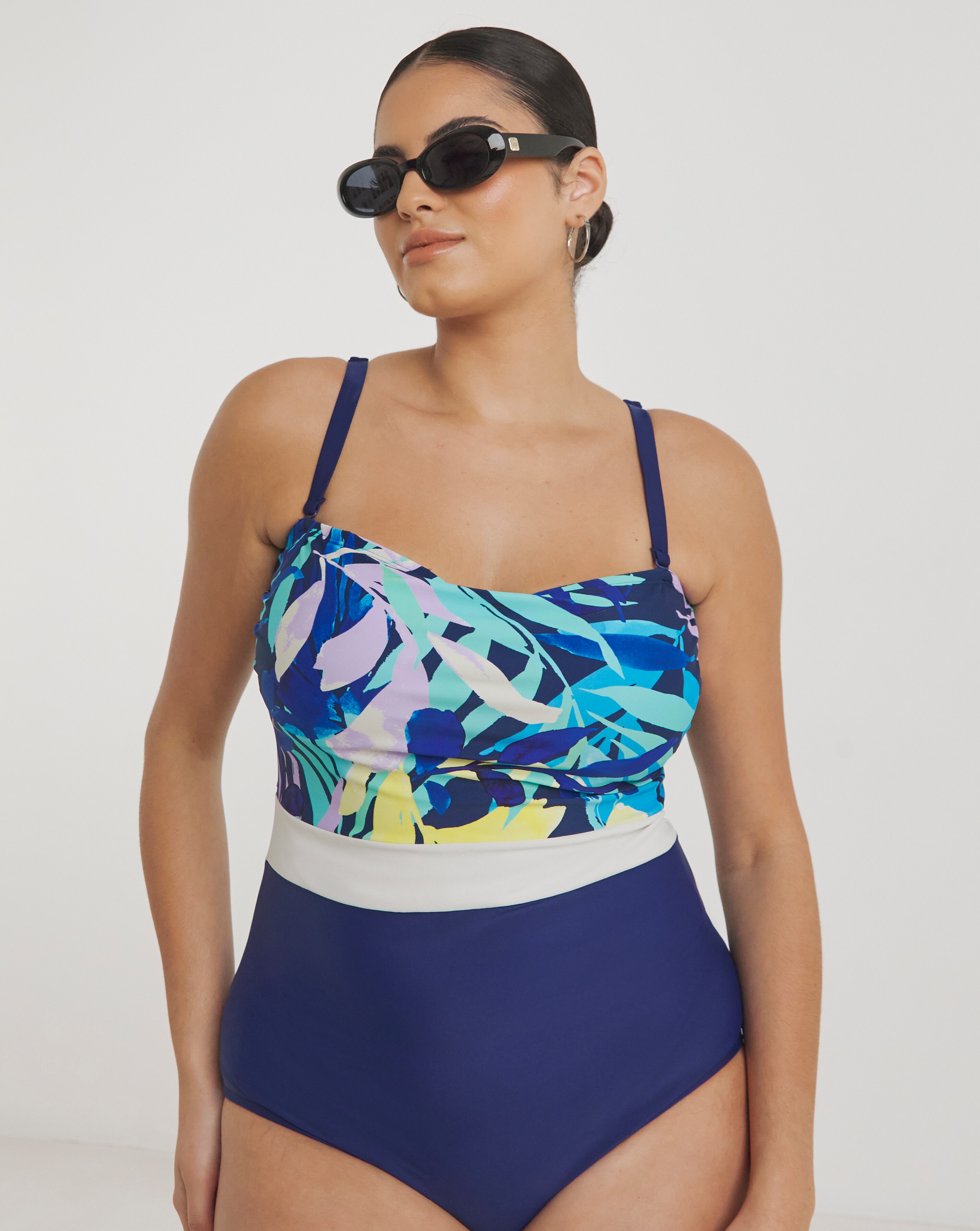 Leaf Bandeau Swimsuit