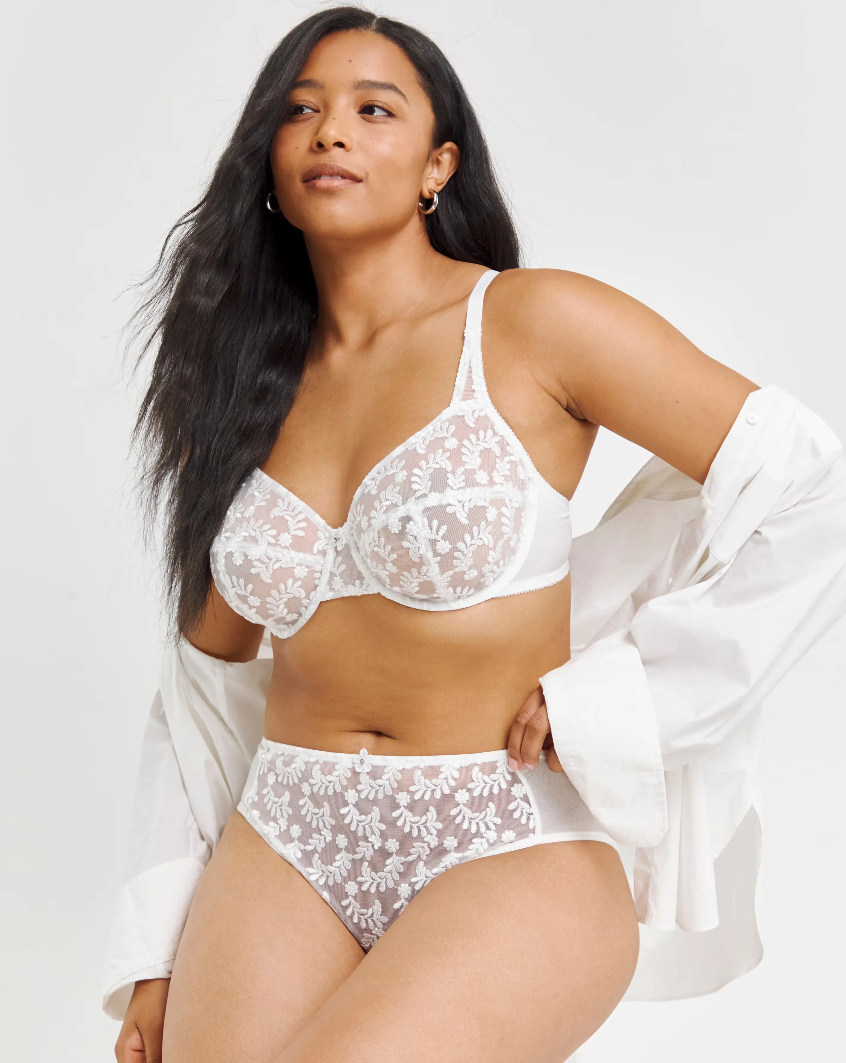 2 Pack Lesley Everyday Embroidered Full Cup Bras B-G