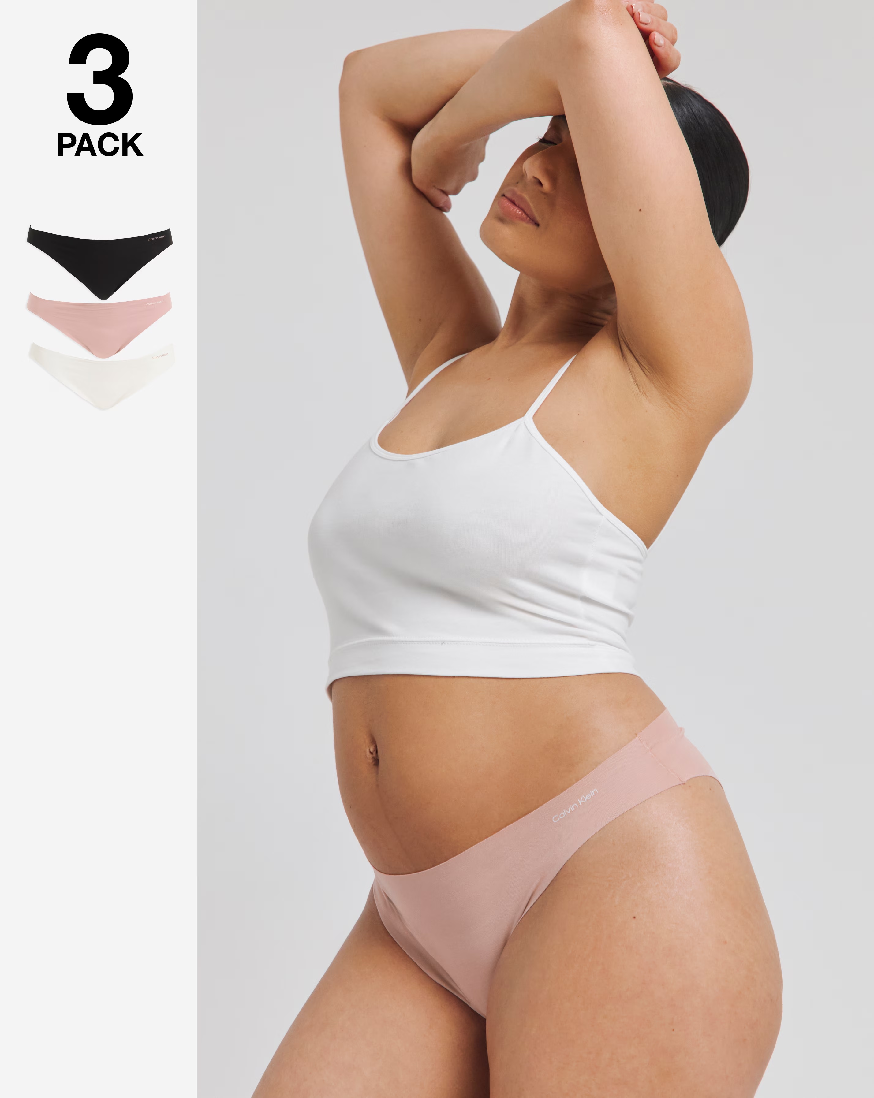 Calvin Klein 3 Pack Invisibles Knickers