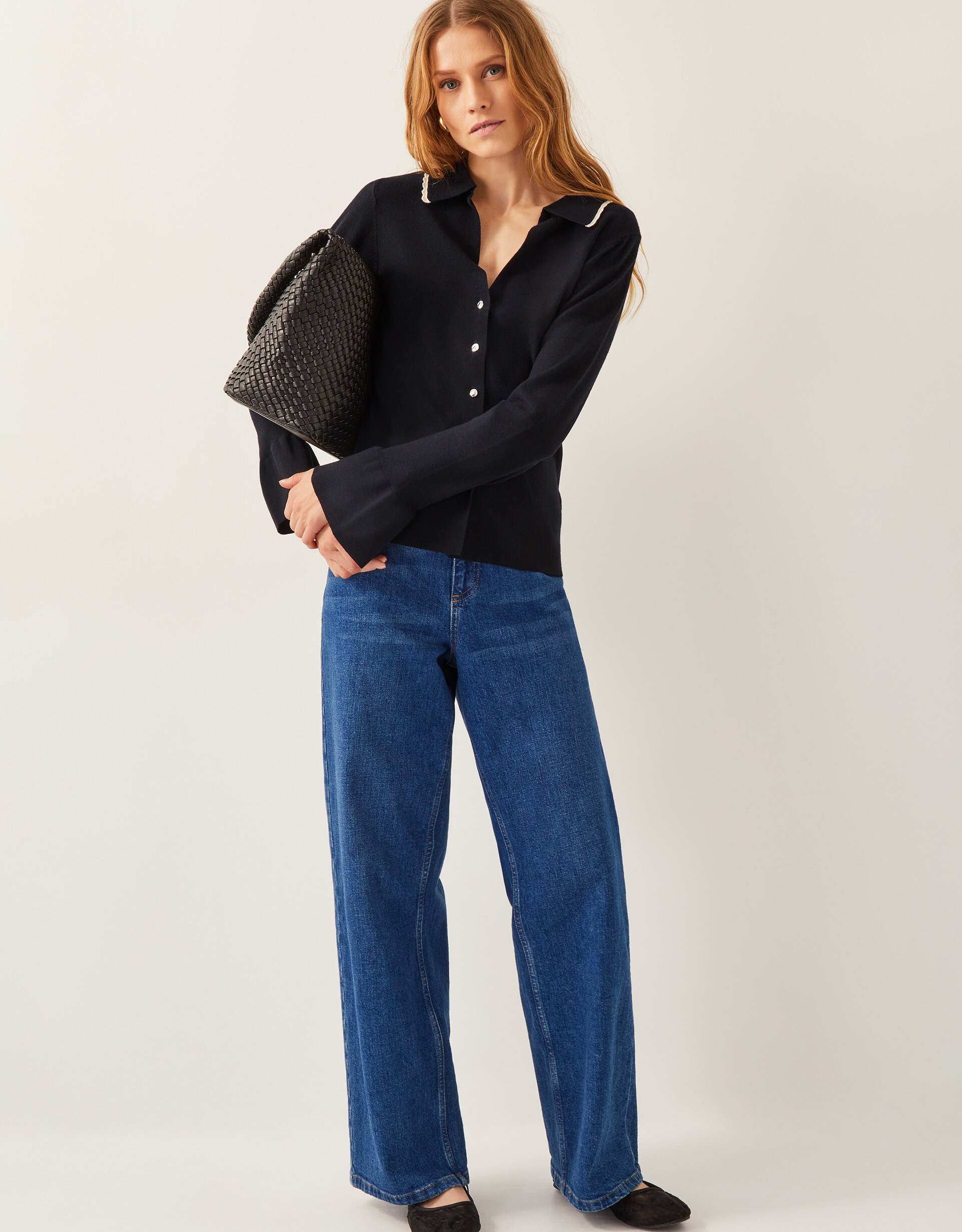 Monsoon Bray Flute Sleeve Cardigan