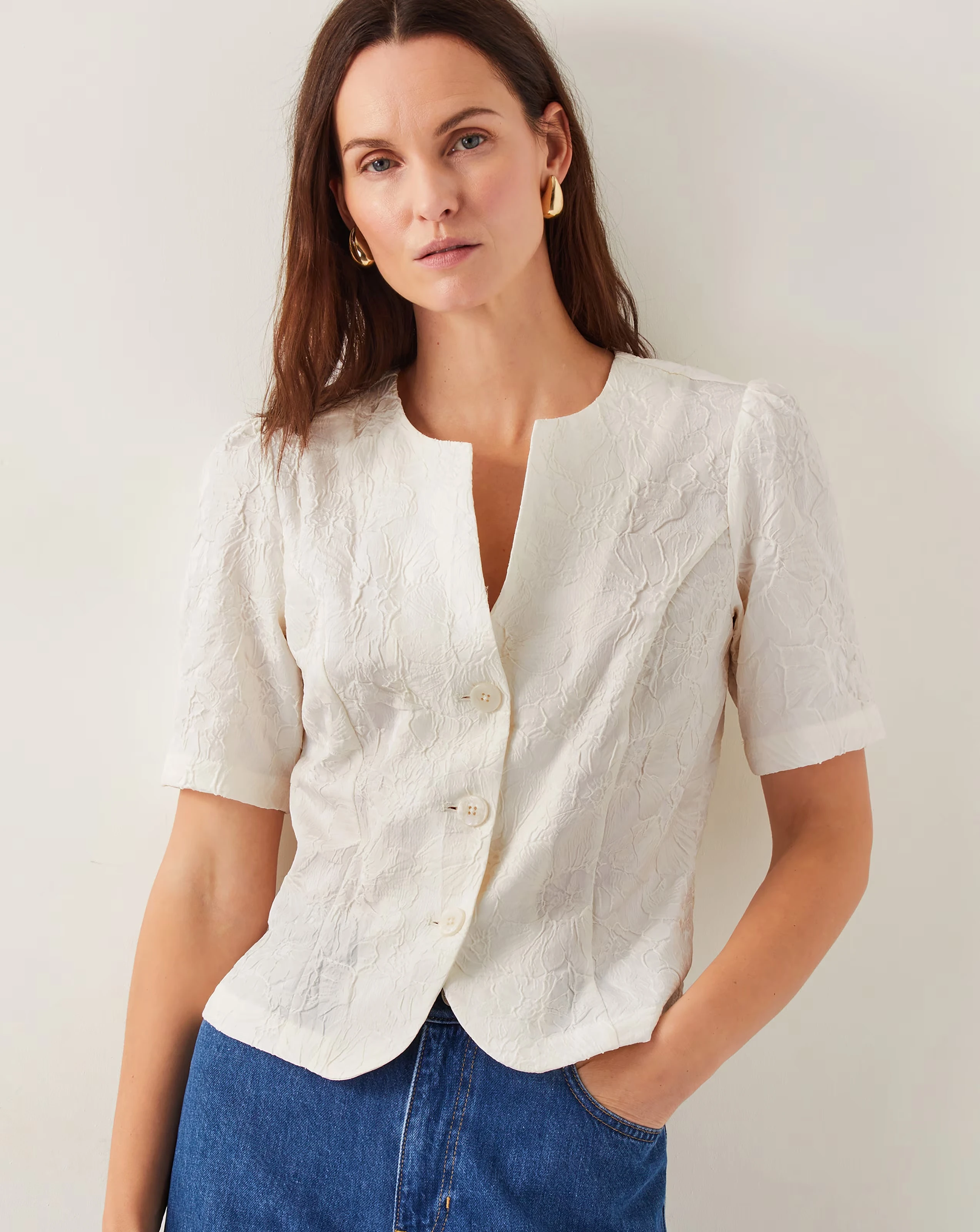 Monsoon Eliza Short Sleeve Jacquard Top 1 109800-monsoon-eliza-short-sleeve-jacquard-top-1.webp