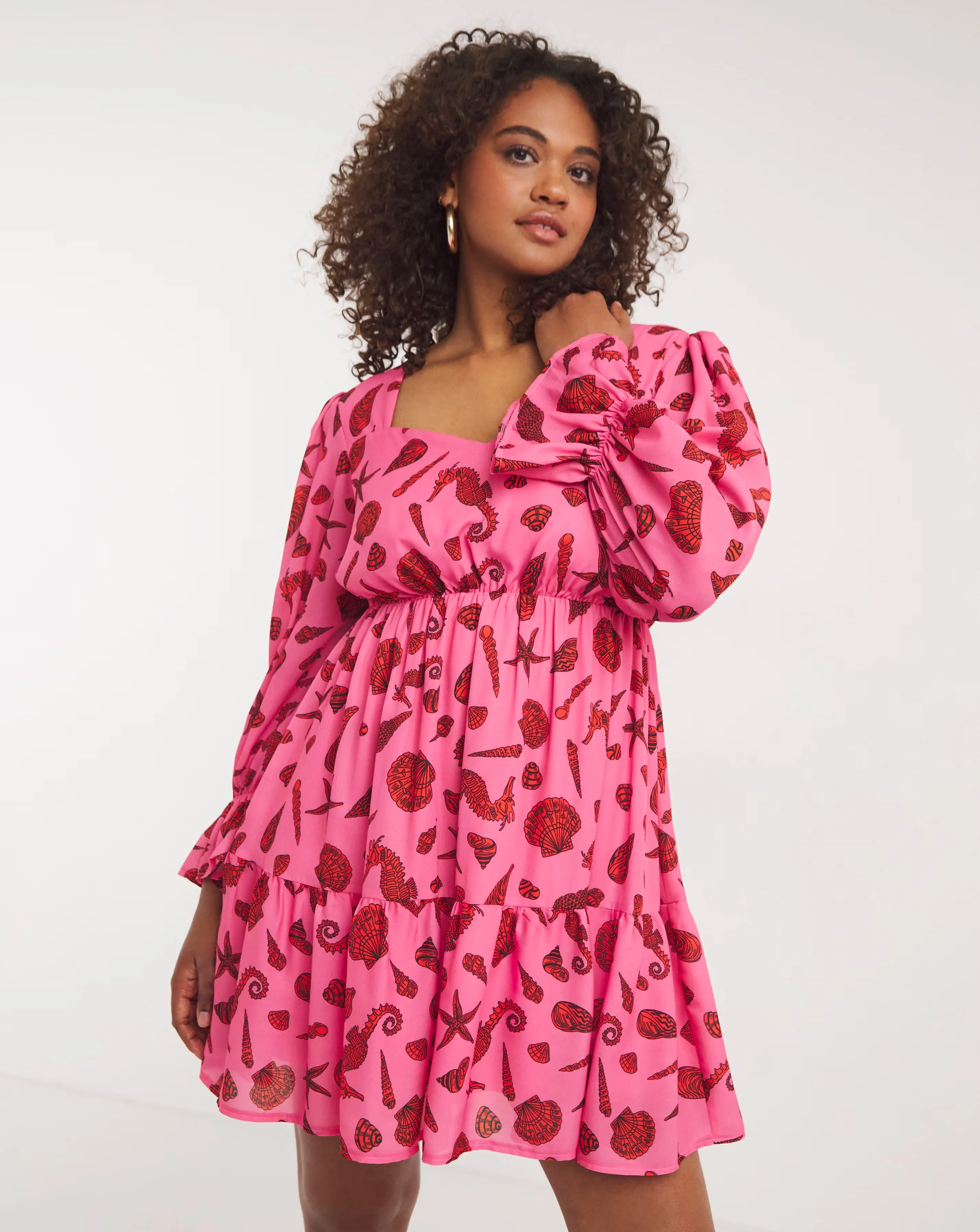 Twisted Wunder Pip Seashell Mini Dress