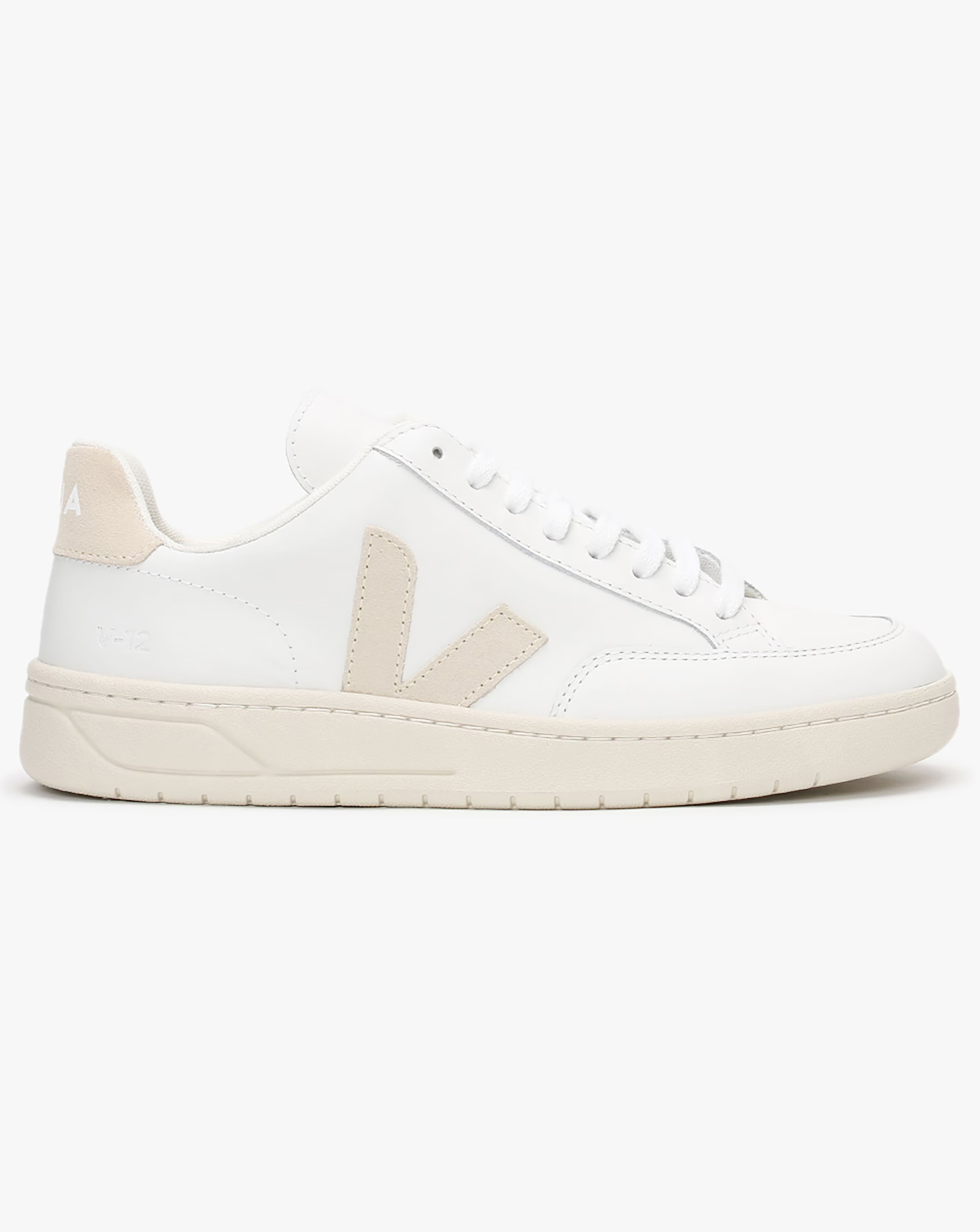 Veja V-12 Leather Extra White Sable Trainers 1 116457-veja-v-12-leather-extra-white-sable-trainers-1.jpg