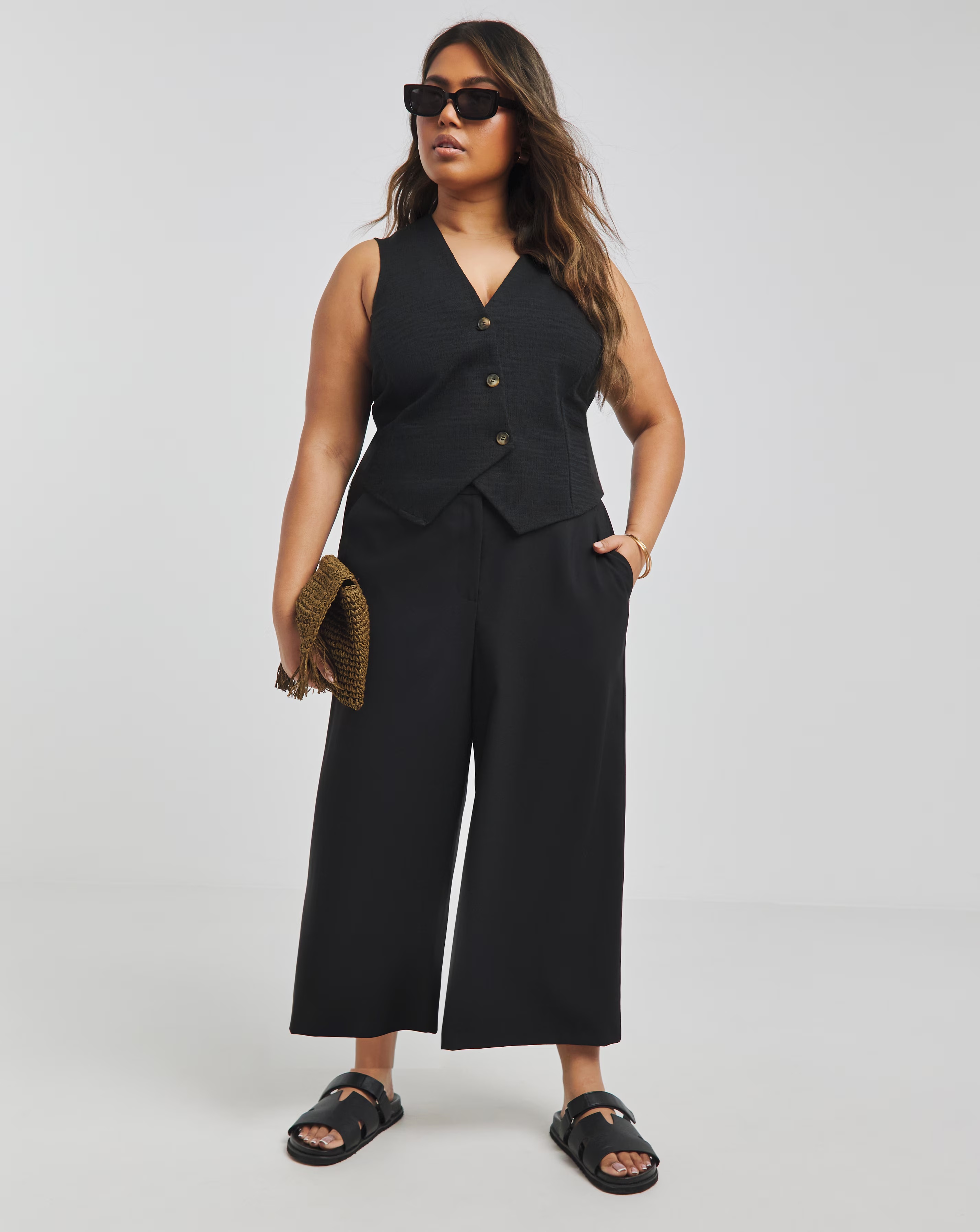 Simply Be Culotte Tailored Workwear Trousers