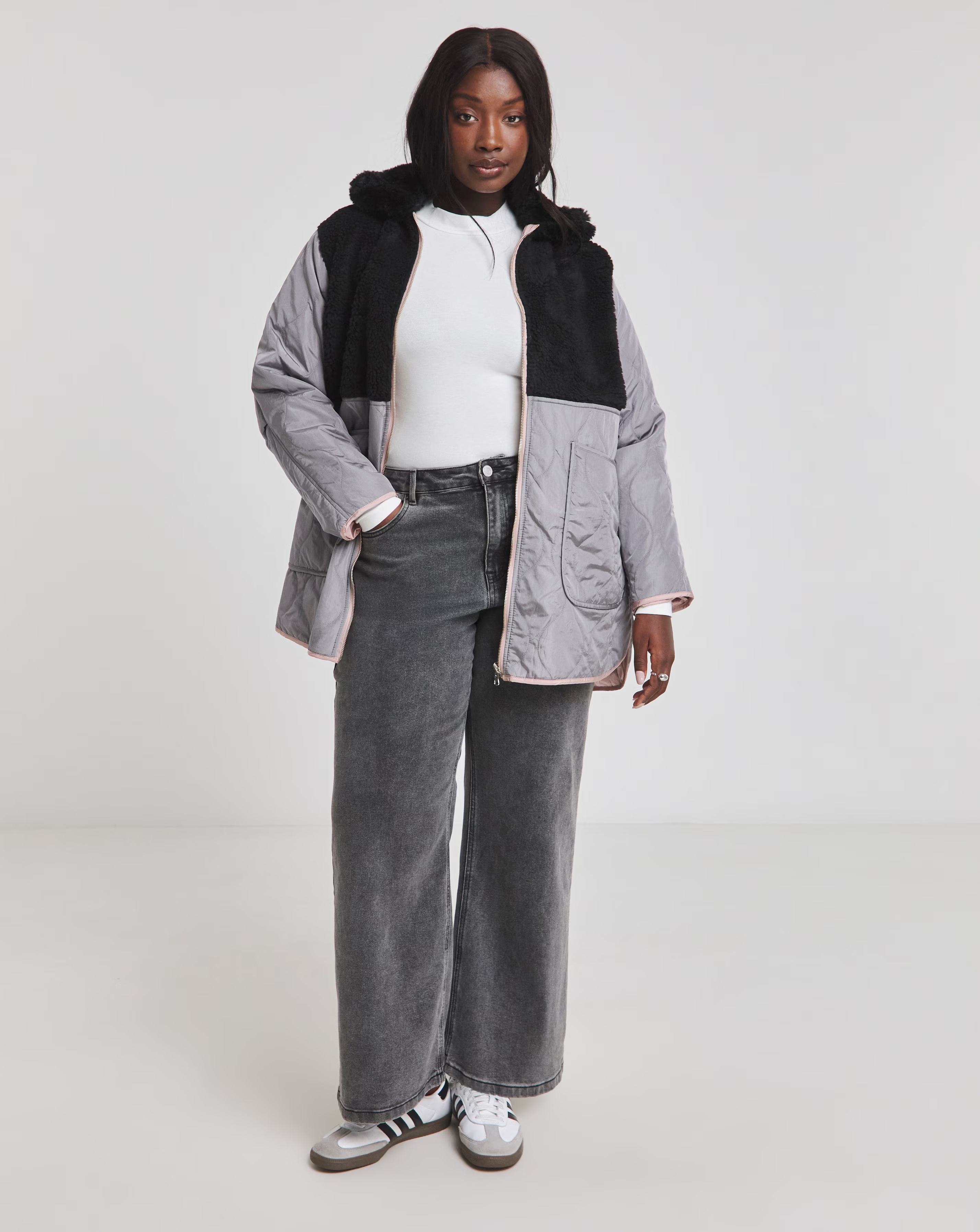 Grey Reversible 2 in 1 Hybrid Coat