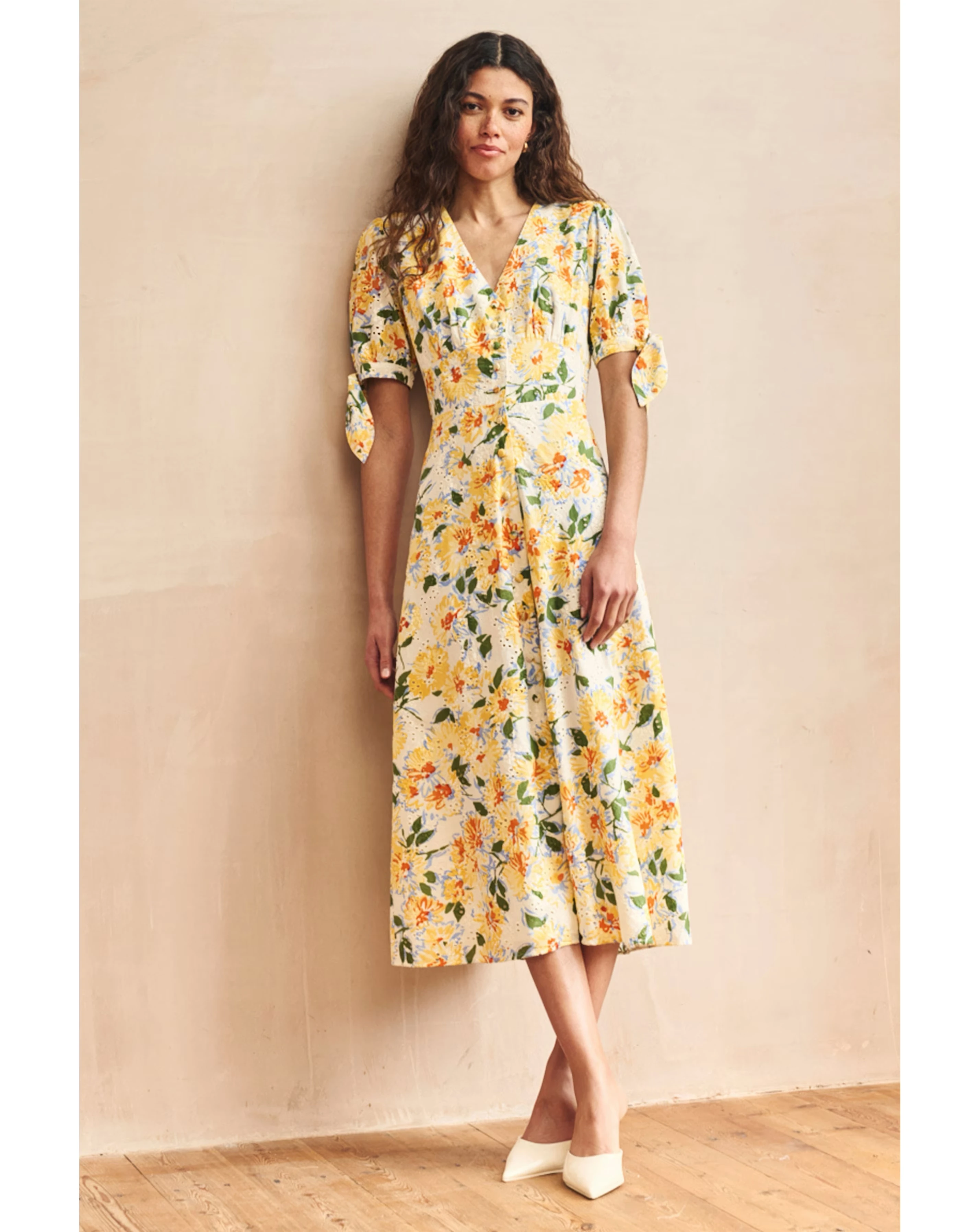Nobody's Child Yellow Floral Printed Broderie Alexis Midi Dress 1 118893-nobody-x27-s-child-yellow-floral-printed-broderie-alexis-midi-dress-1.webp