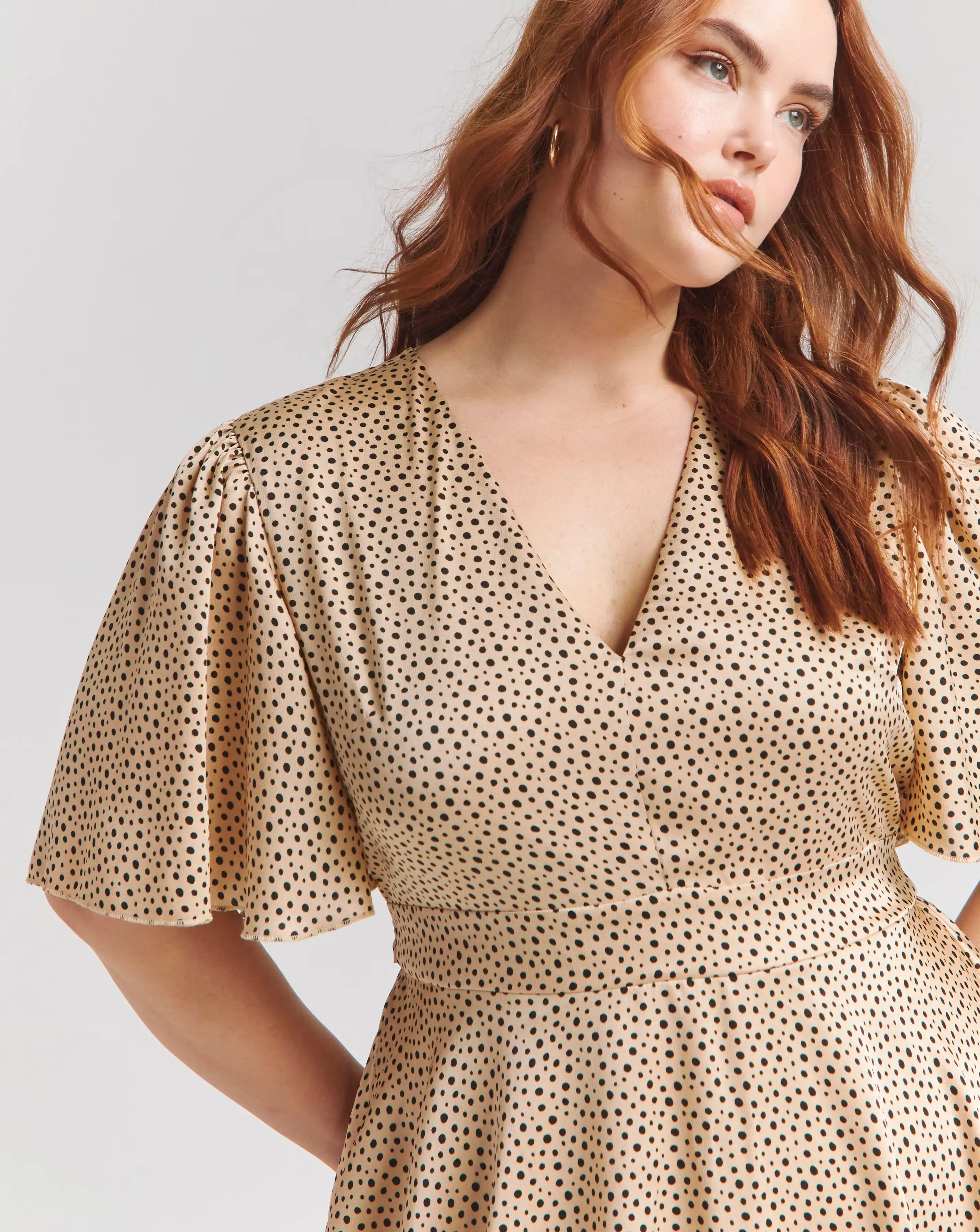 119249-flounce-london-camel-black-spot-satin-tiered-maxi-dress-1.webp