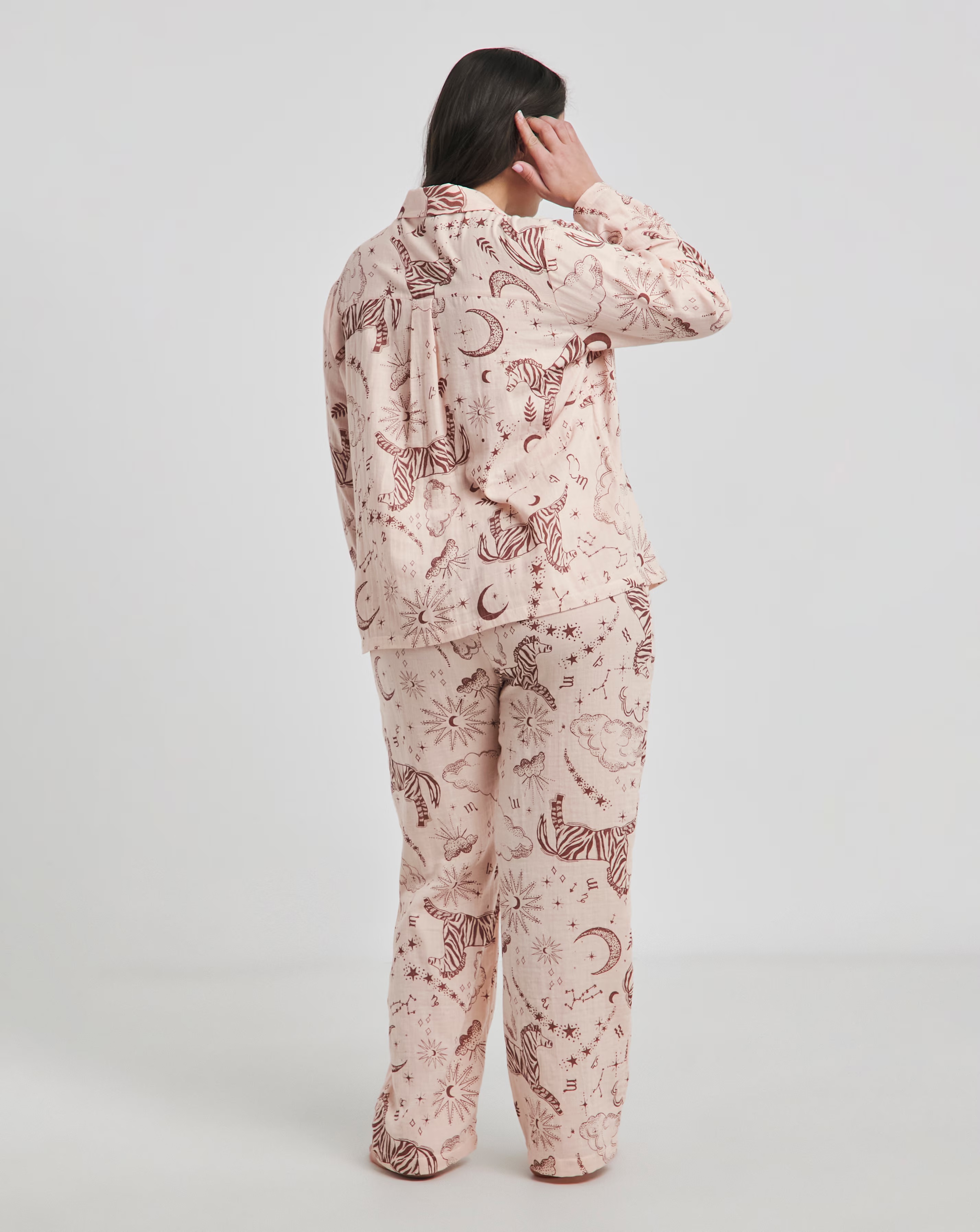 Celestial Soft Cotton Muslin Button Through Pyjama Set
