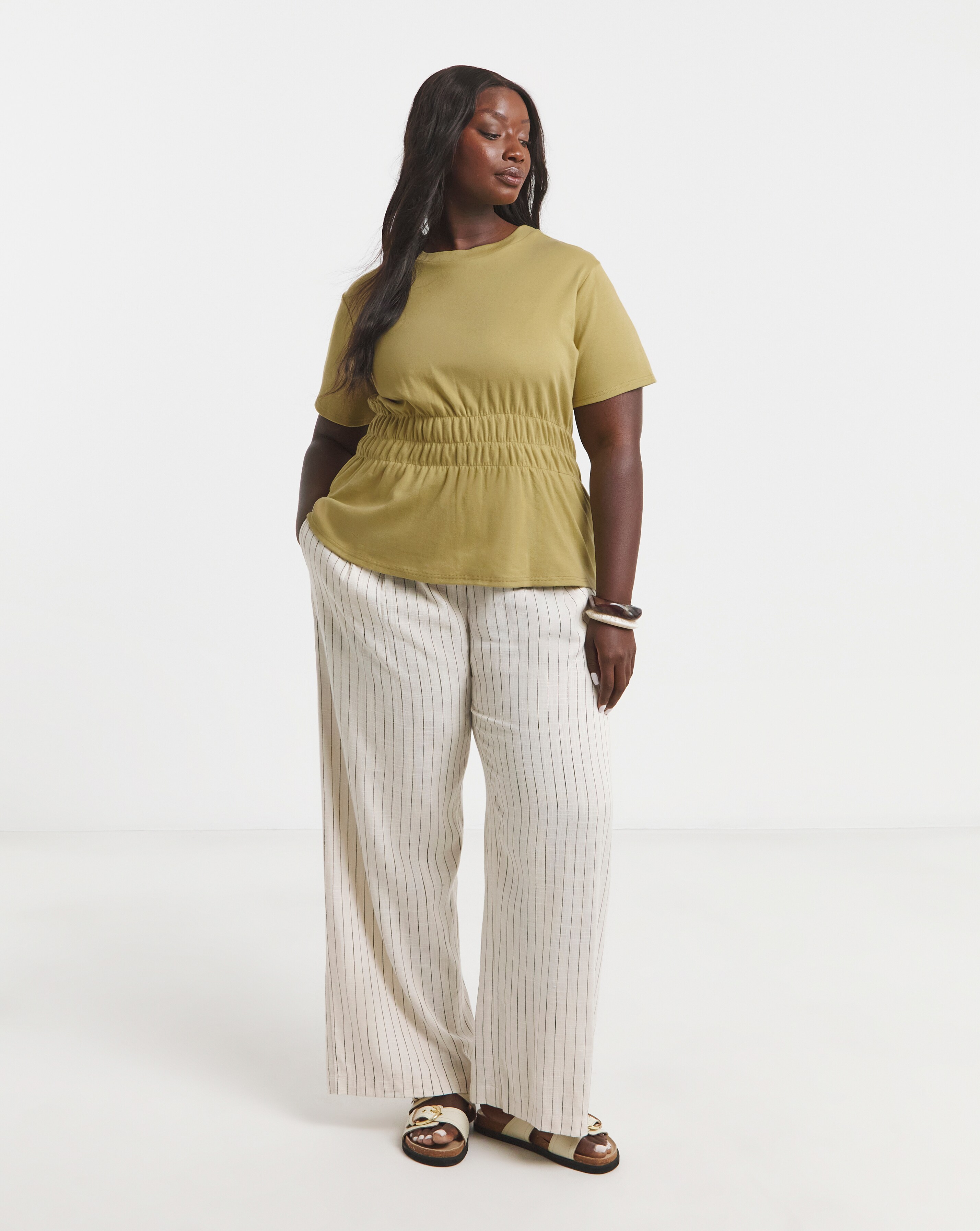 121065-khaki-shirred-waist-t-shirt-1.webp