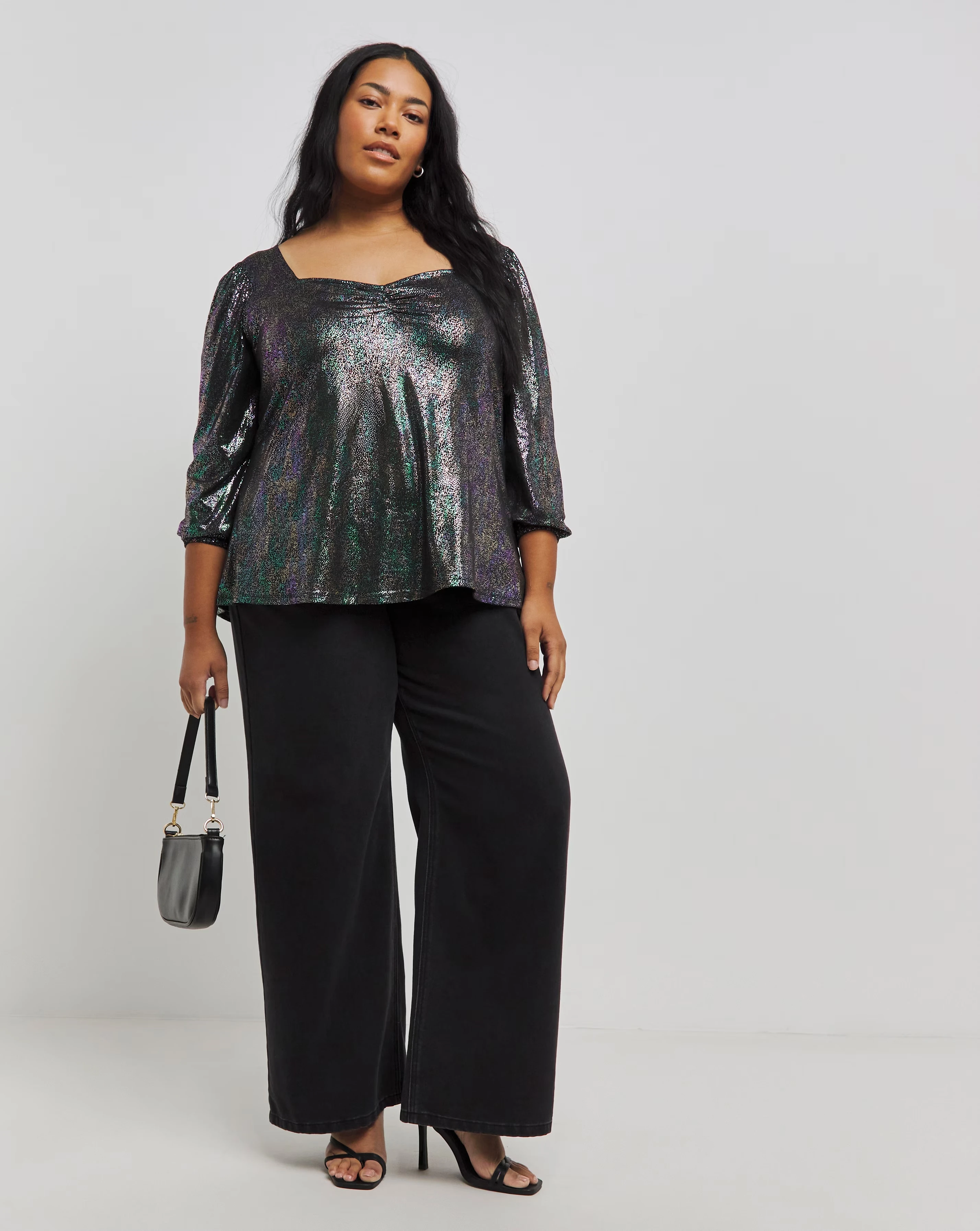 Black Multi Supersoft Foil Print Top 1 121258-black-multi-supersoft-foil-print-top-1.webp