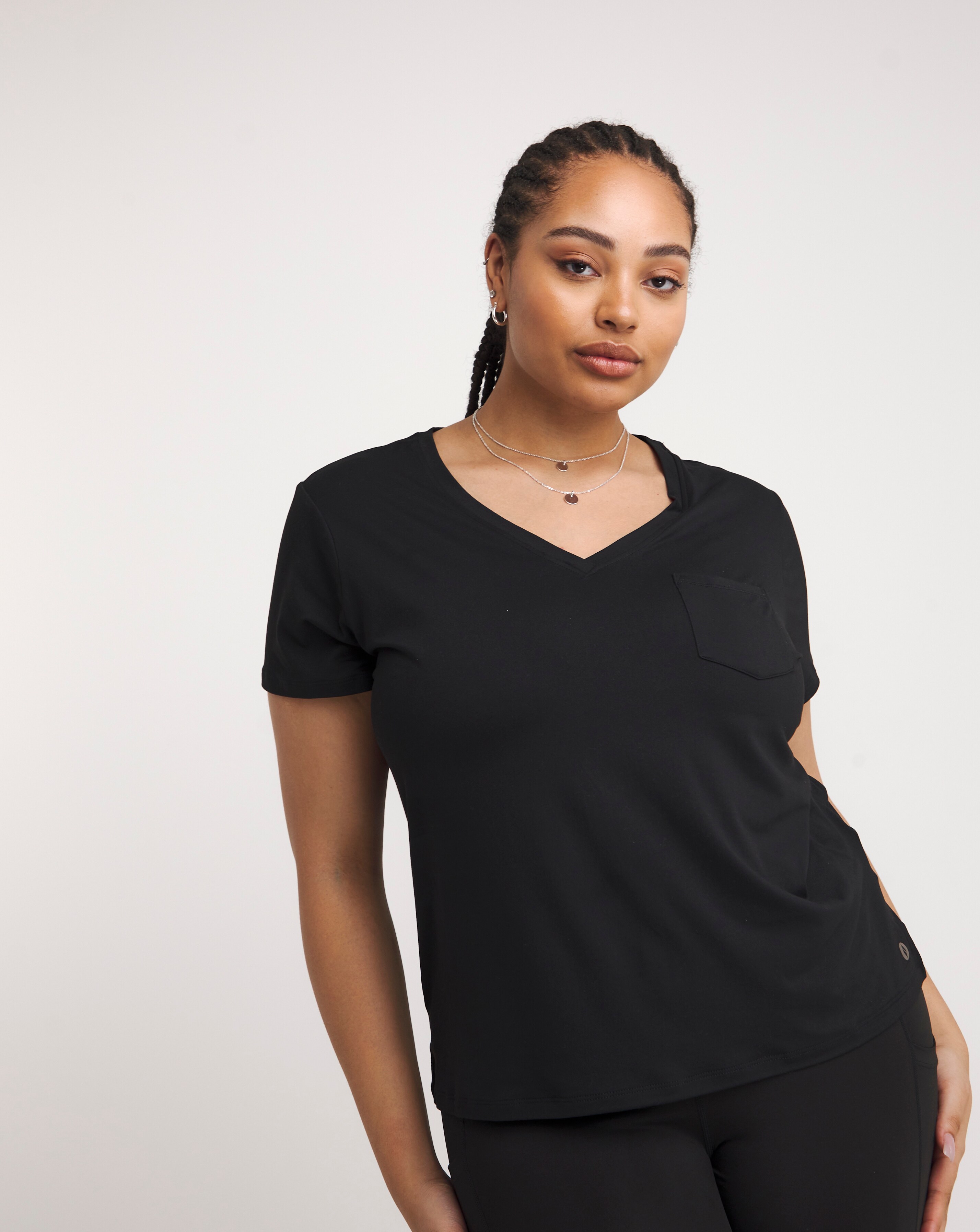 Skechers Godri Serene V-Neck T-Shirt