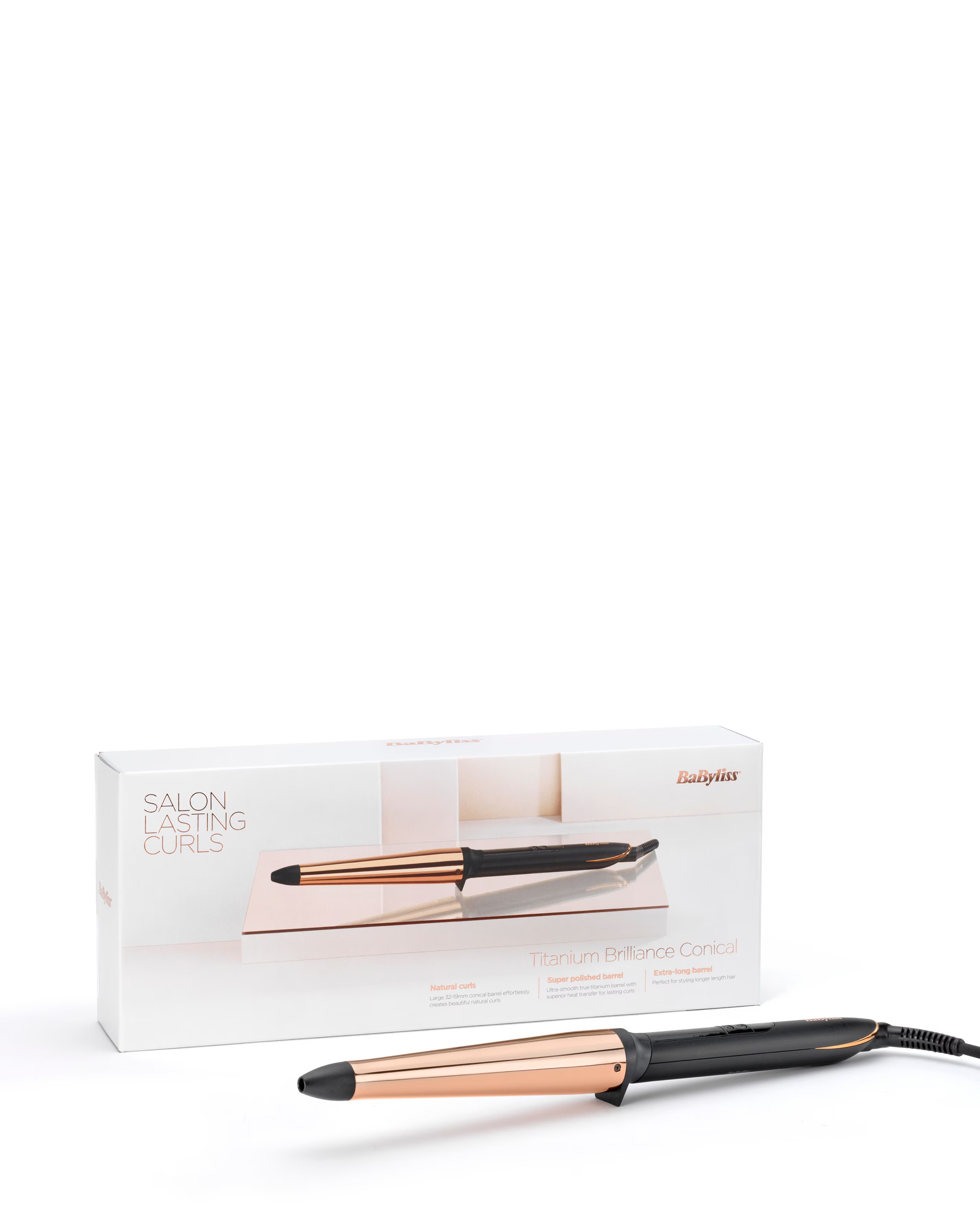 Babyliss Titanium Brilliance Conical Curling Wand