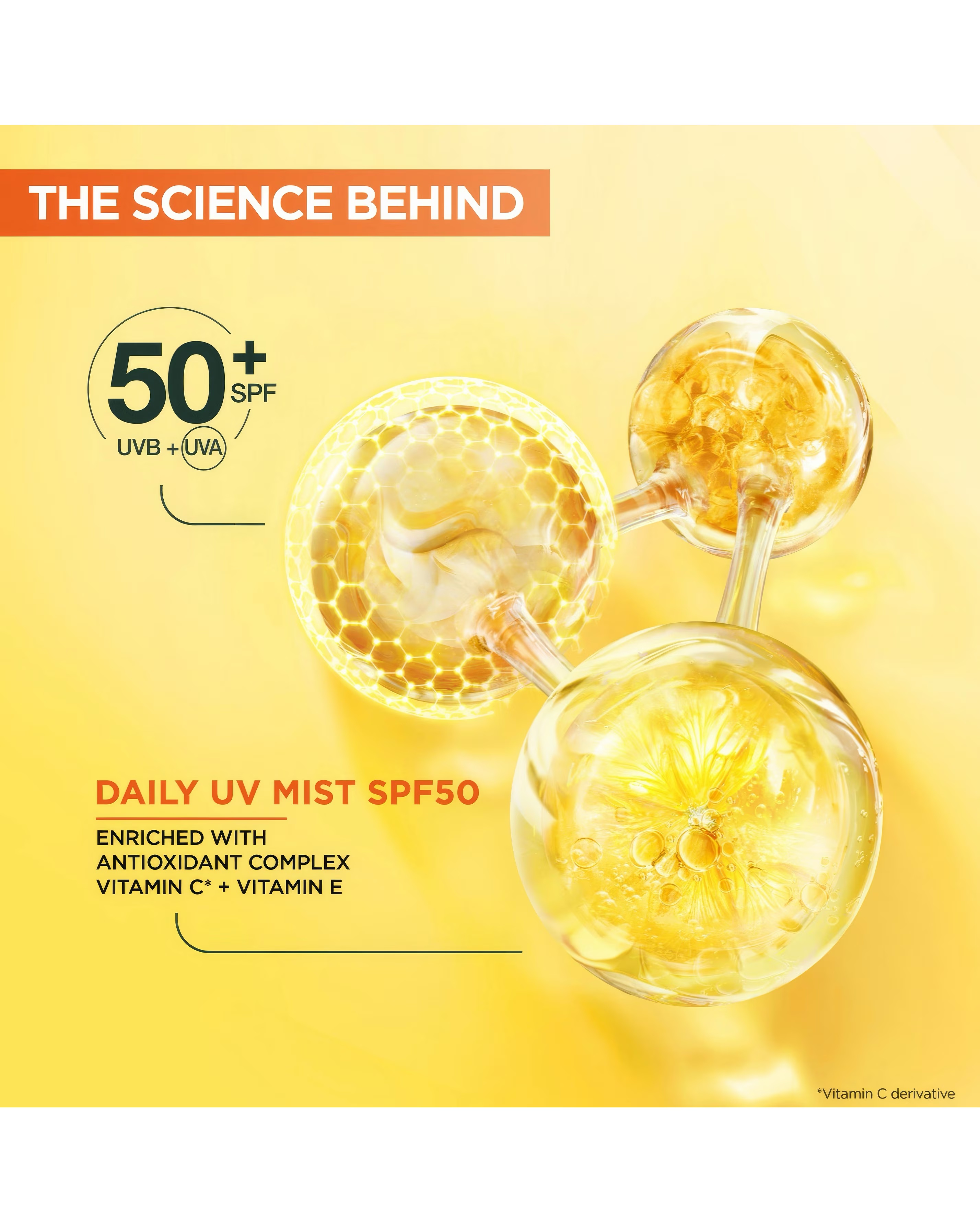 Garnier Vitamin C Brightening Over Make-Up UV Mist 75ML