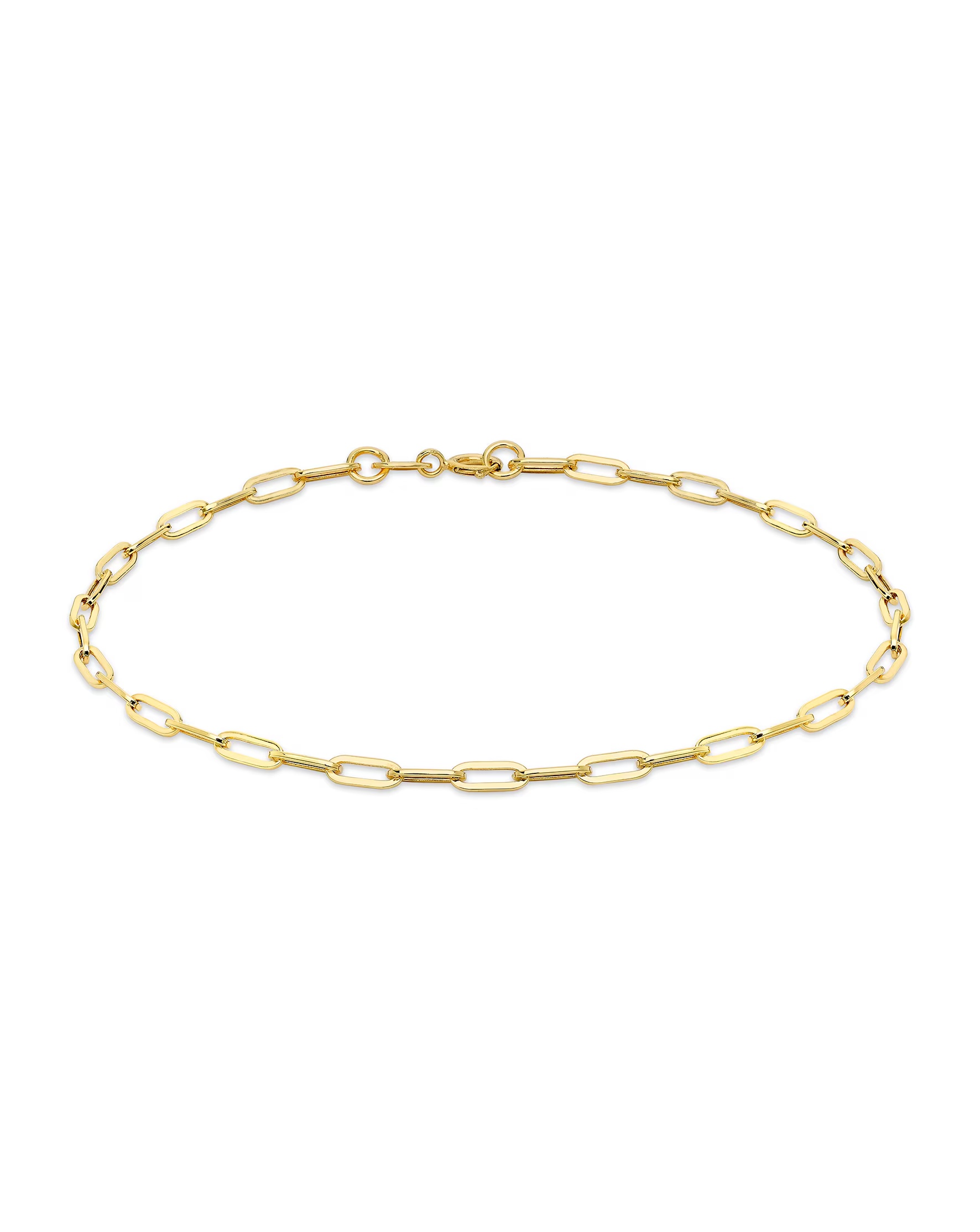 9ct Gold Paper Chain Bracelet