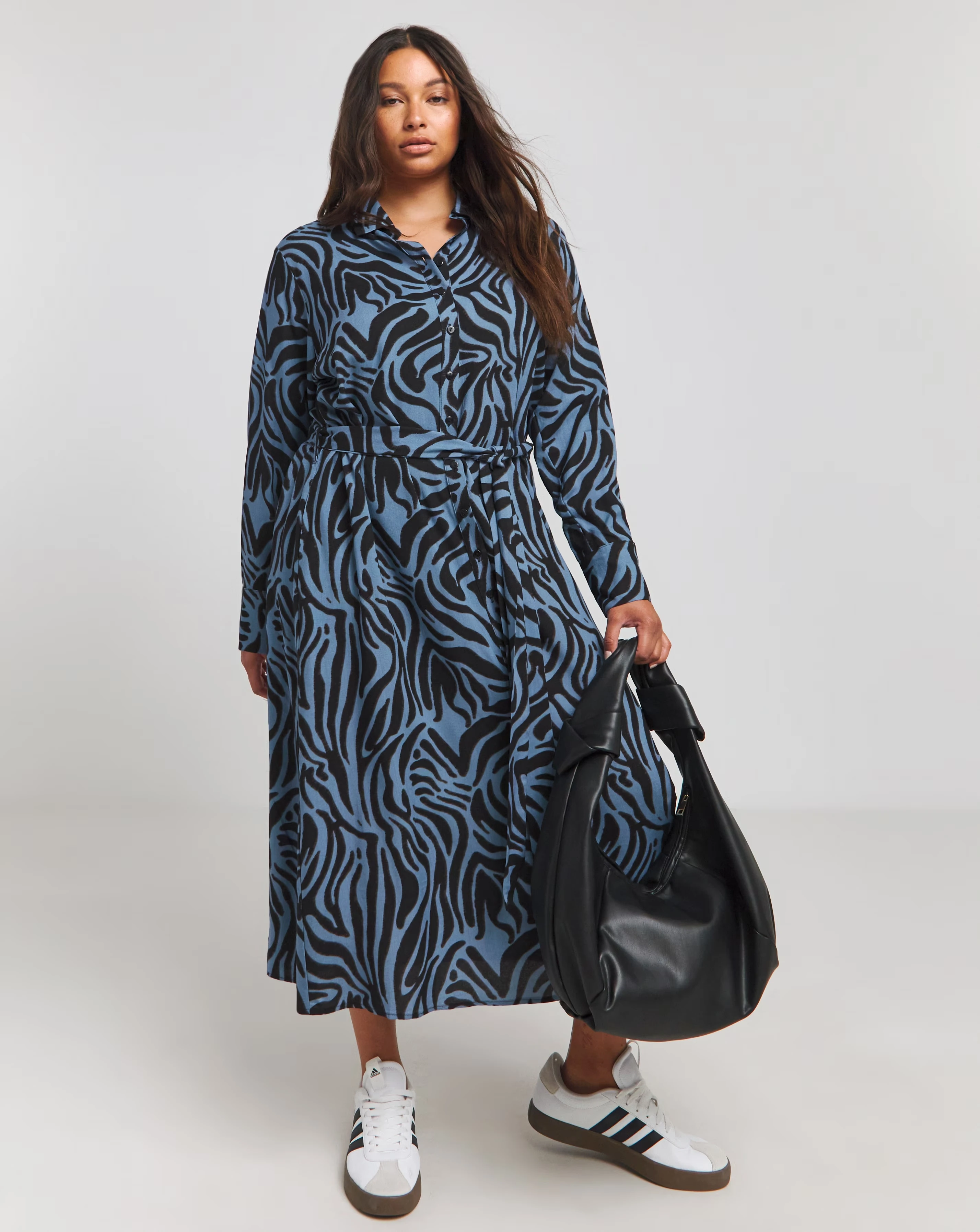 128066-blue-animal-long-sleeve-button-through-shirt-dress-1.webp