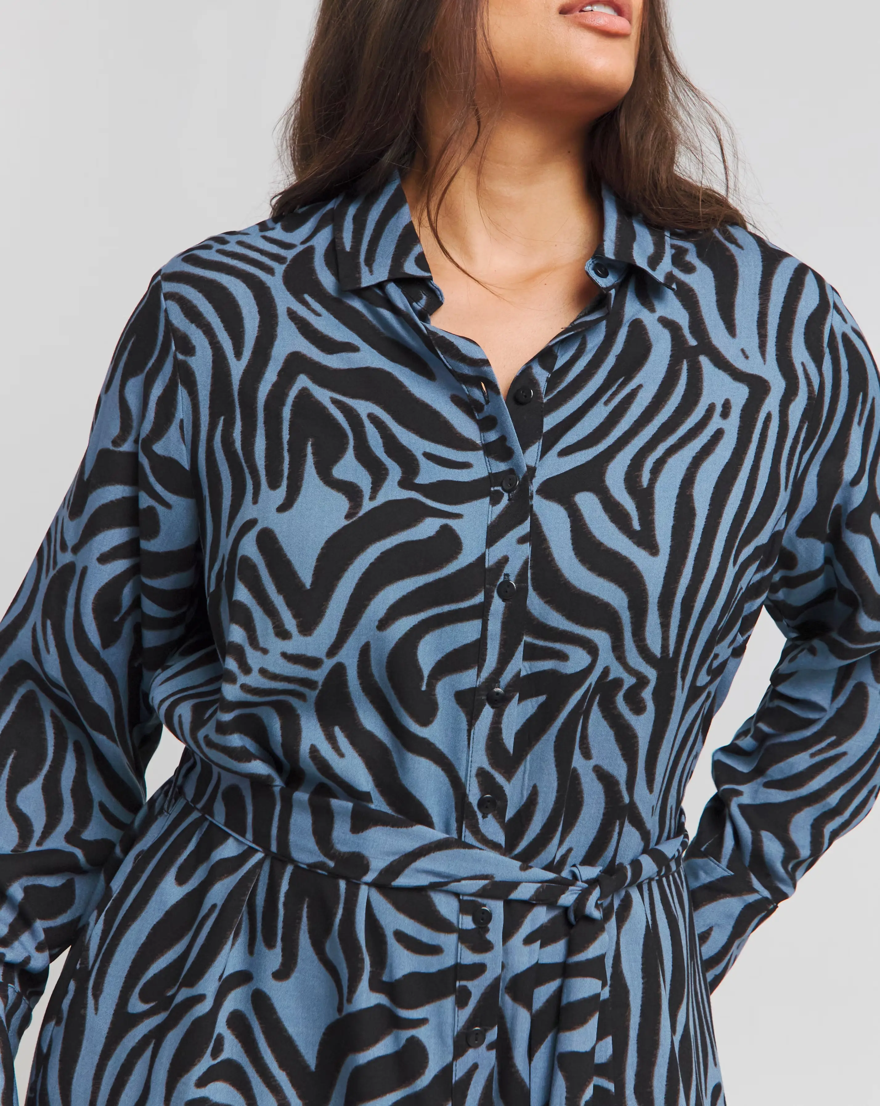 128066-blue-animal-long-sleeve-button-through-shirt-dress-1.webp