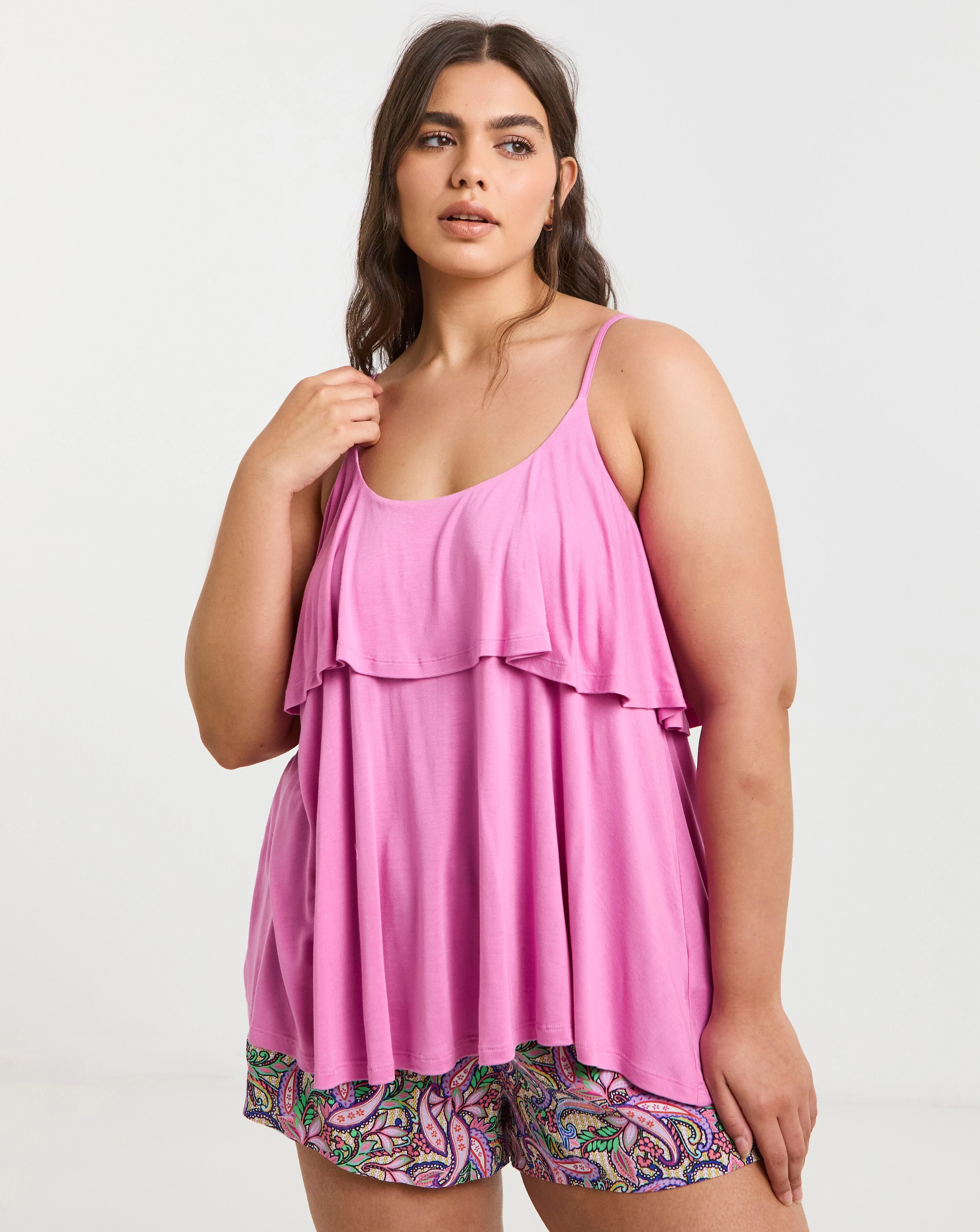 Shortie Pyjama Set With Cami Top
