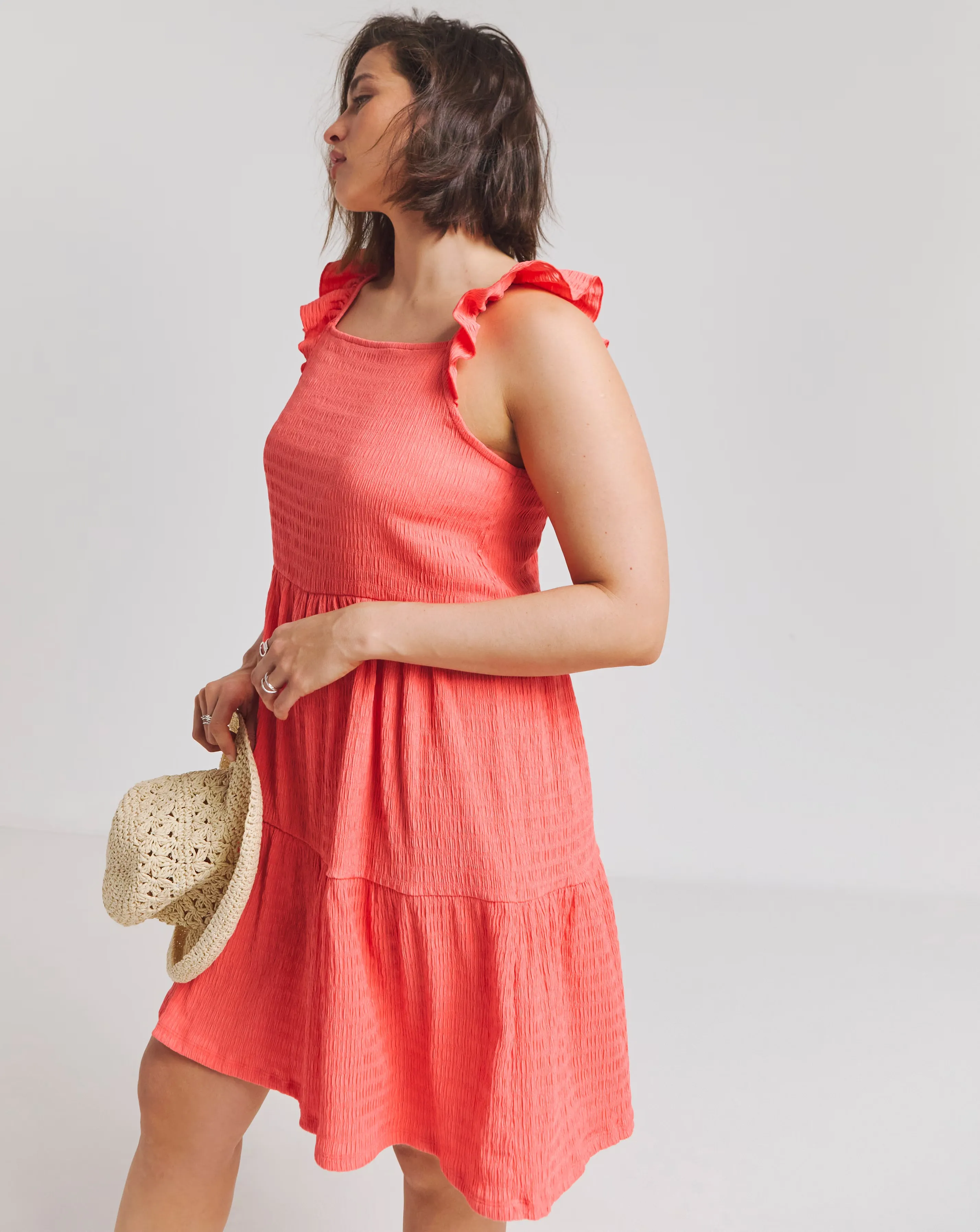 Simply Be Coral Textured Jersey Smock Dress 1 129357-simply-be-coral-textured-jersey-smock-dress-1.webp