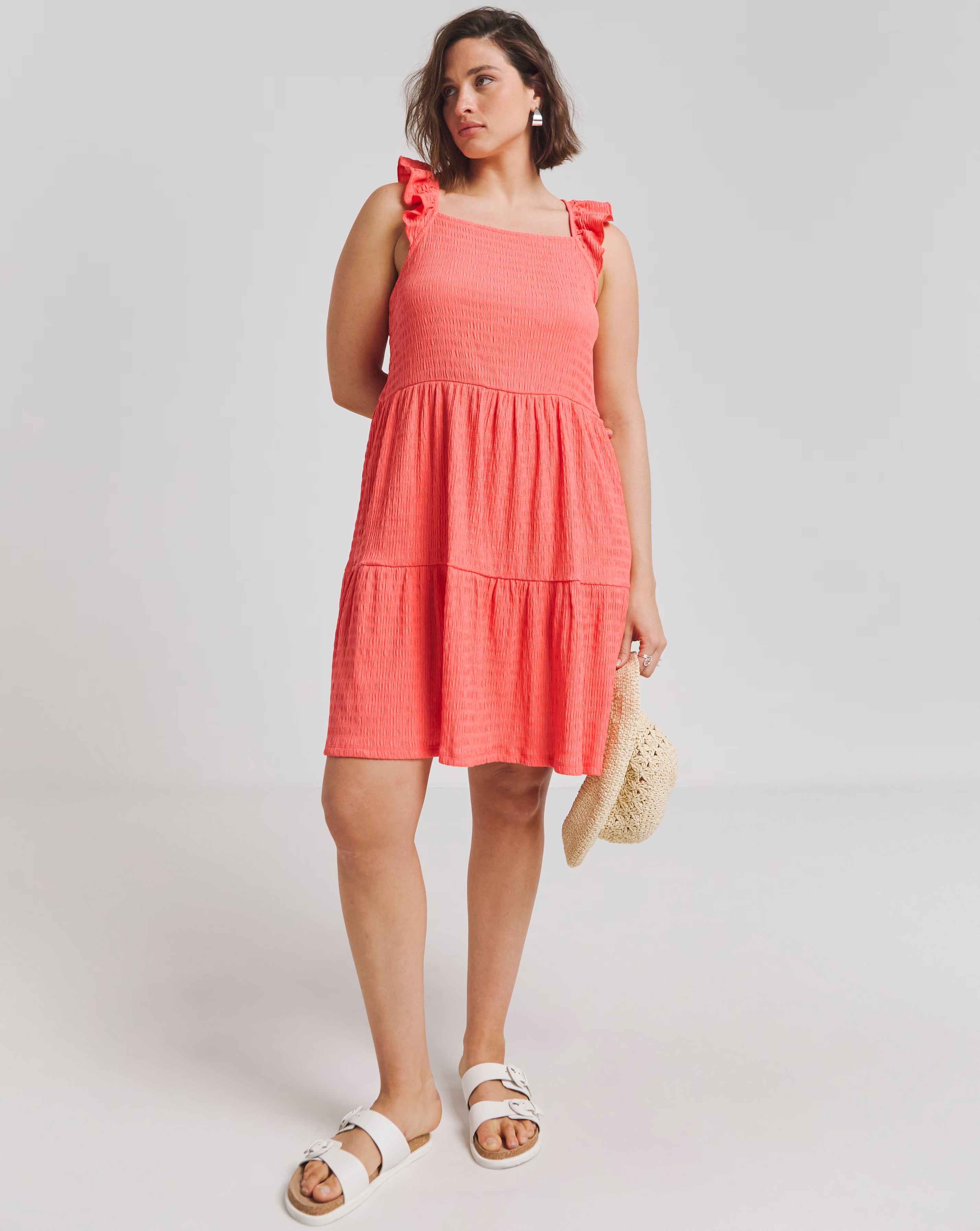 129357-simply-be-coral-textured-jersey-smock-dress-1.webp