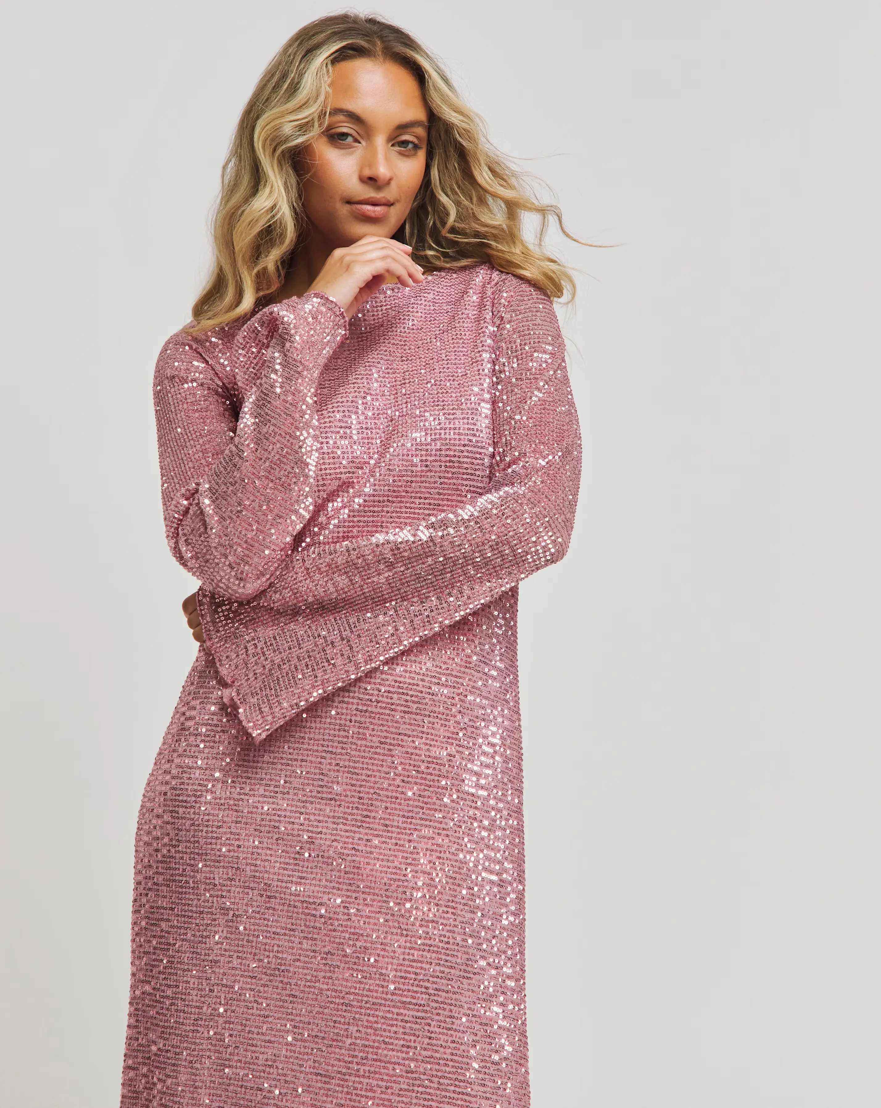 129885-pink-sequin-midaxi-dress-1.webp