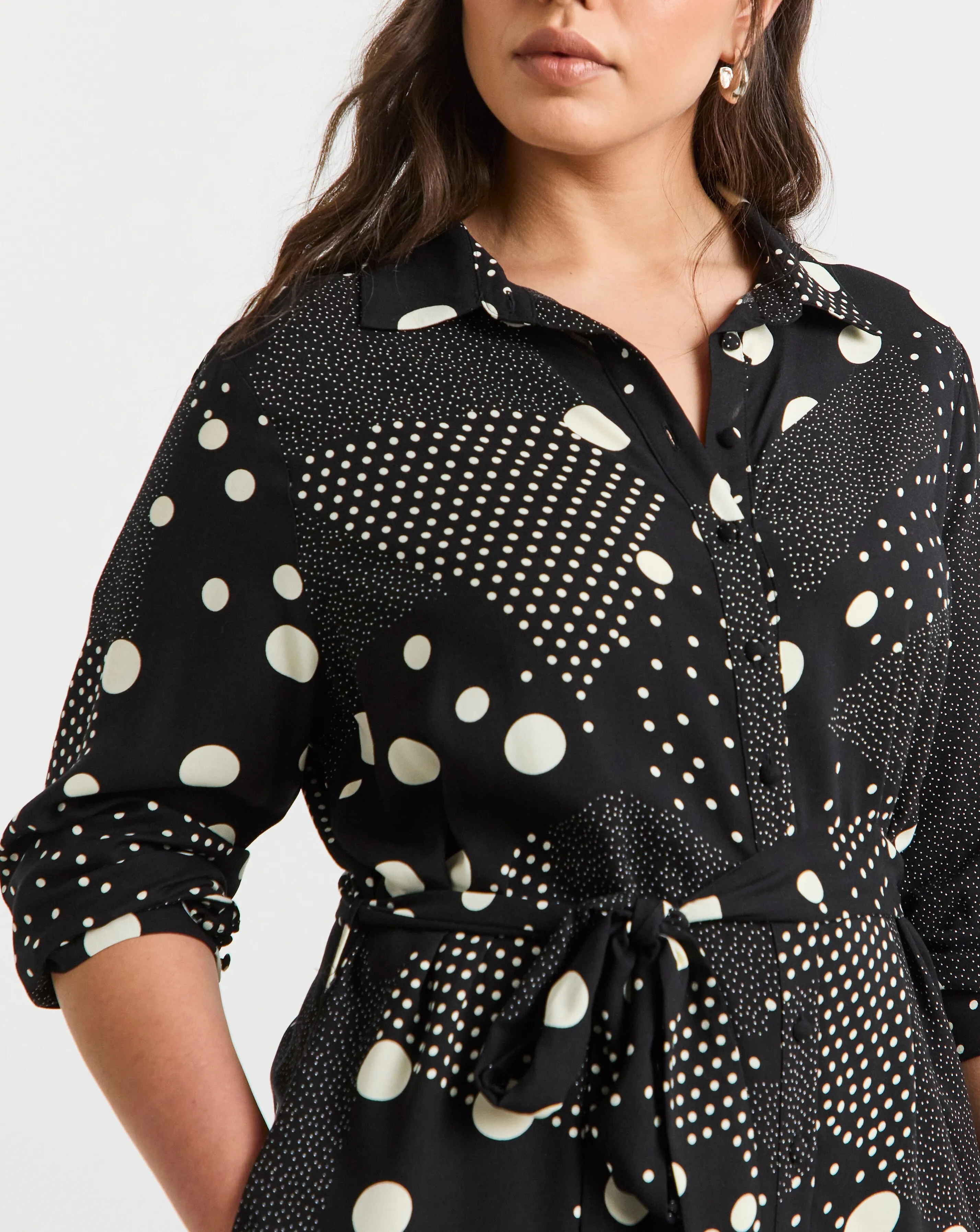129898-black-spot-print-spun-viscose-belted-shirt-dress-1.webp