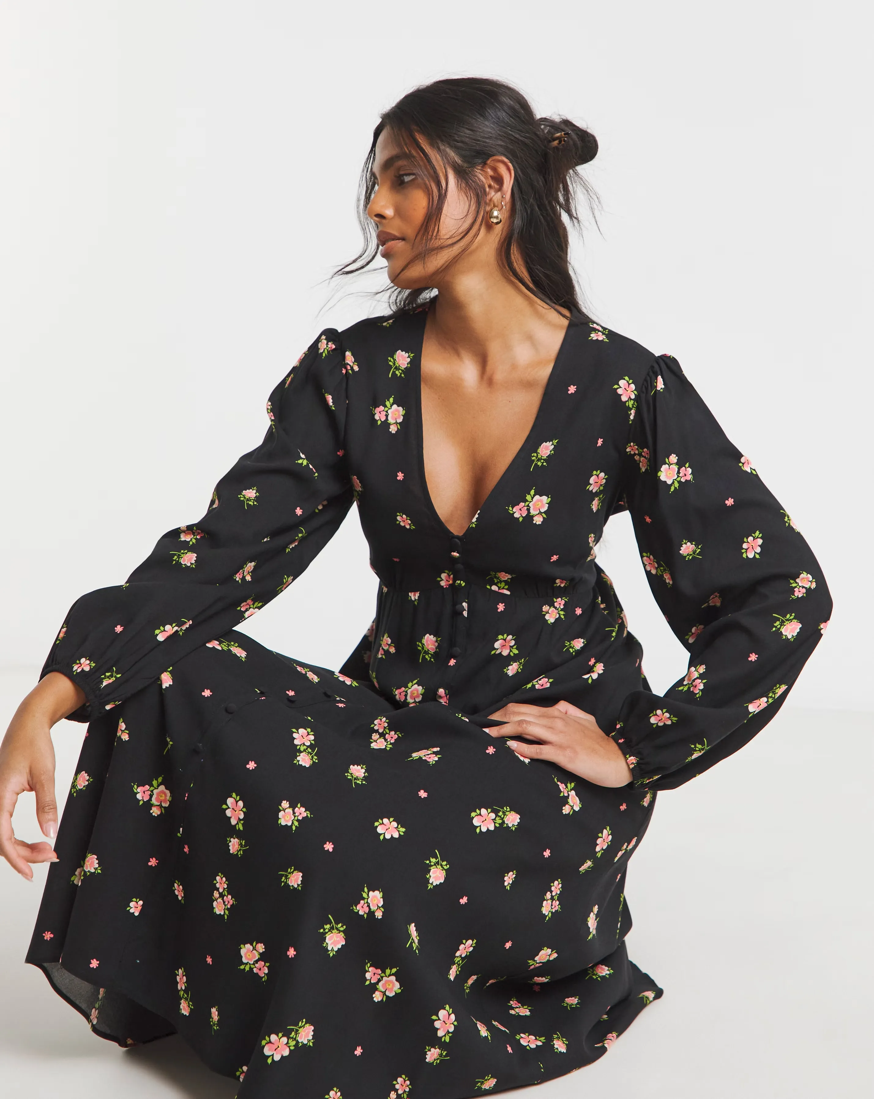 131376-black-ditsy-floral-print-spun-viscose-button-through-midi-dress-1.jpg