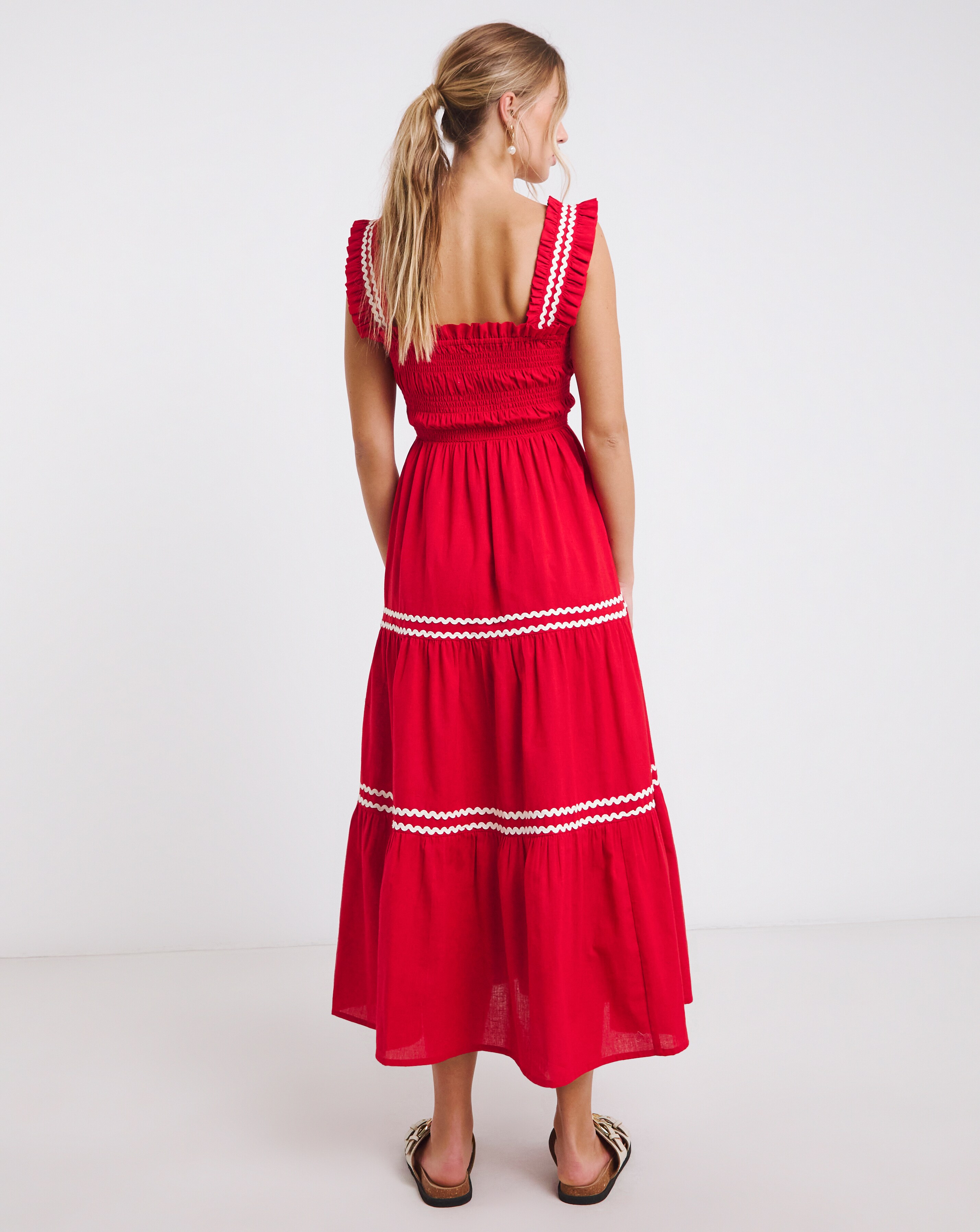 131454-red-shirred-midi-dress-with-scallop-detail-1.webp
