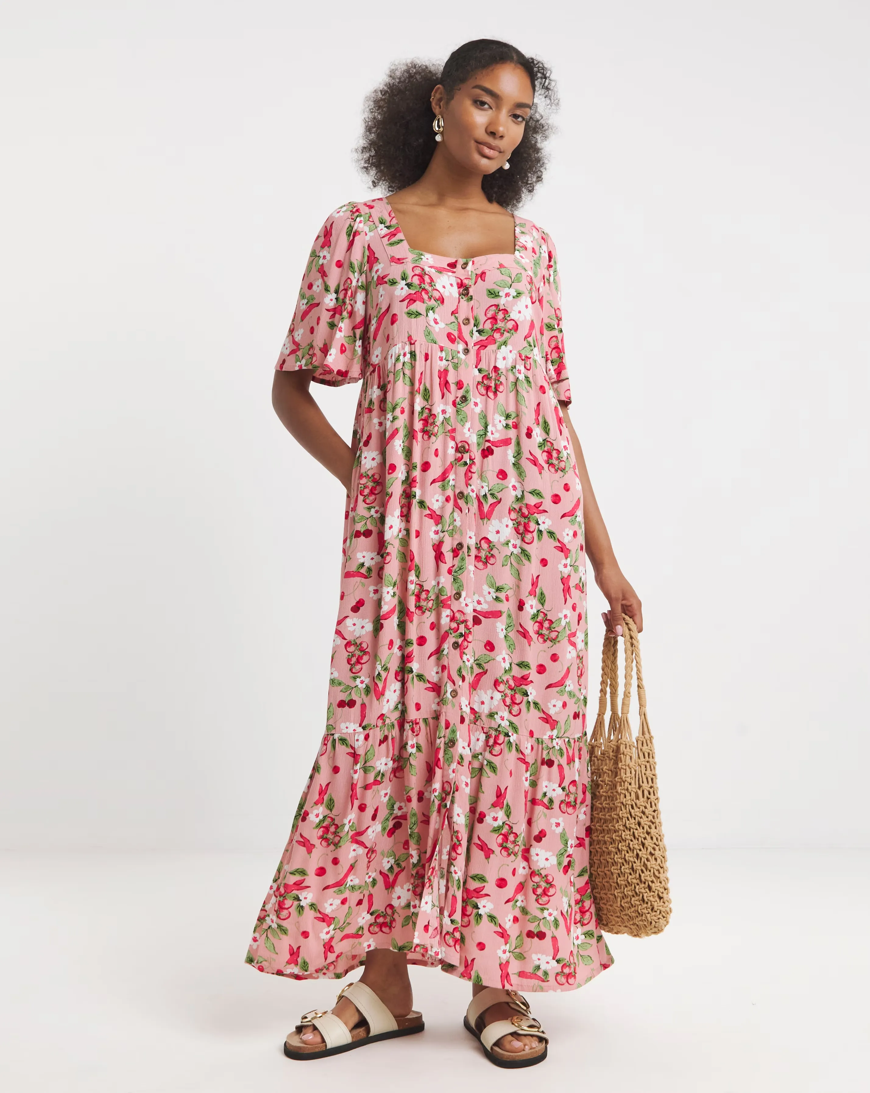 Simply Be Pink Print Crinkle Button Through Maxi Dress 1 131620-simply-be-pink-print-crinkle-button-through-maxi-dress-1.webp