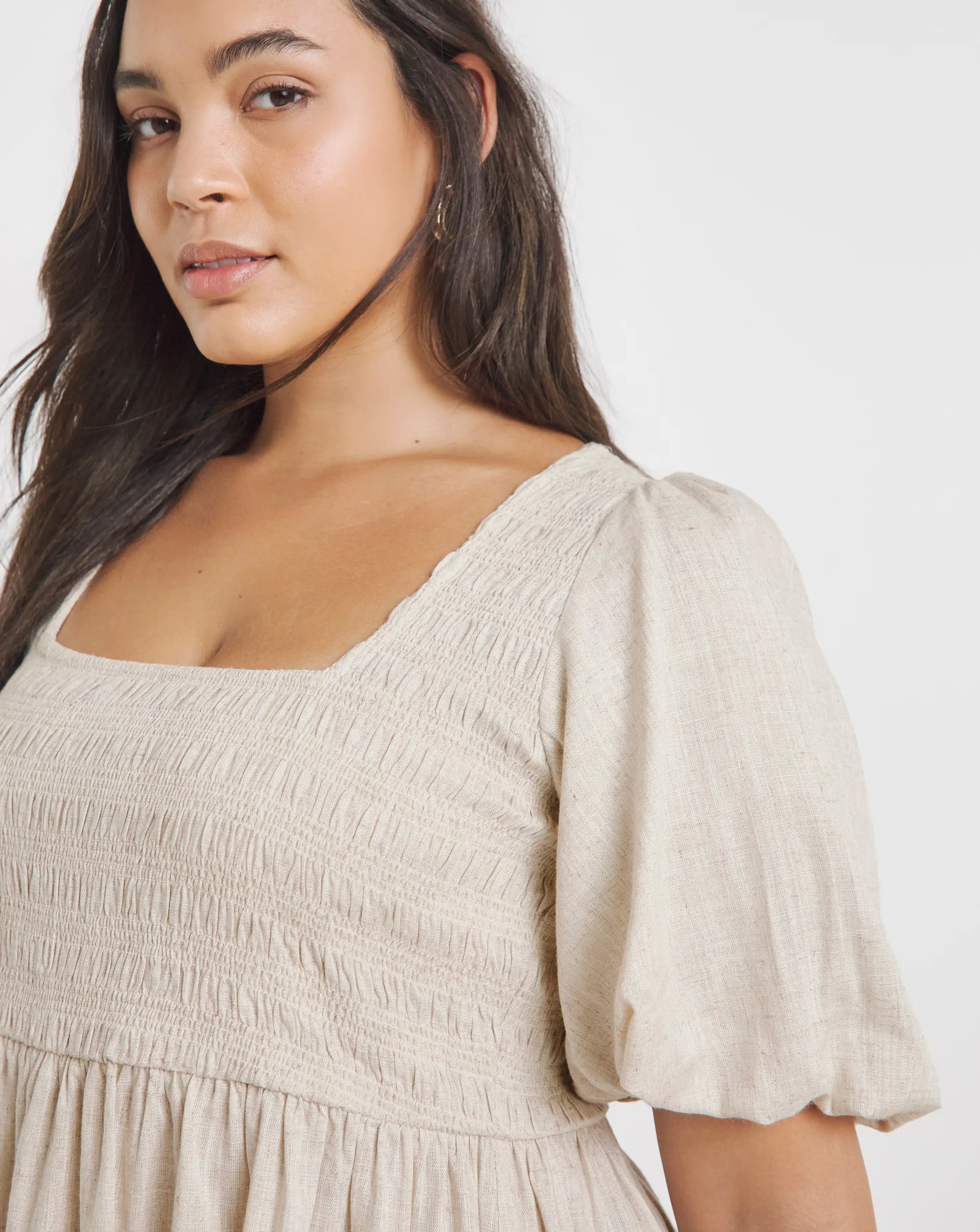 132682-simply-be-natural-shirred-linen-blend-skater-dress-1.webp