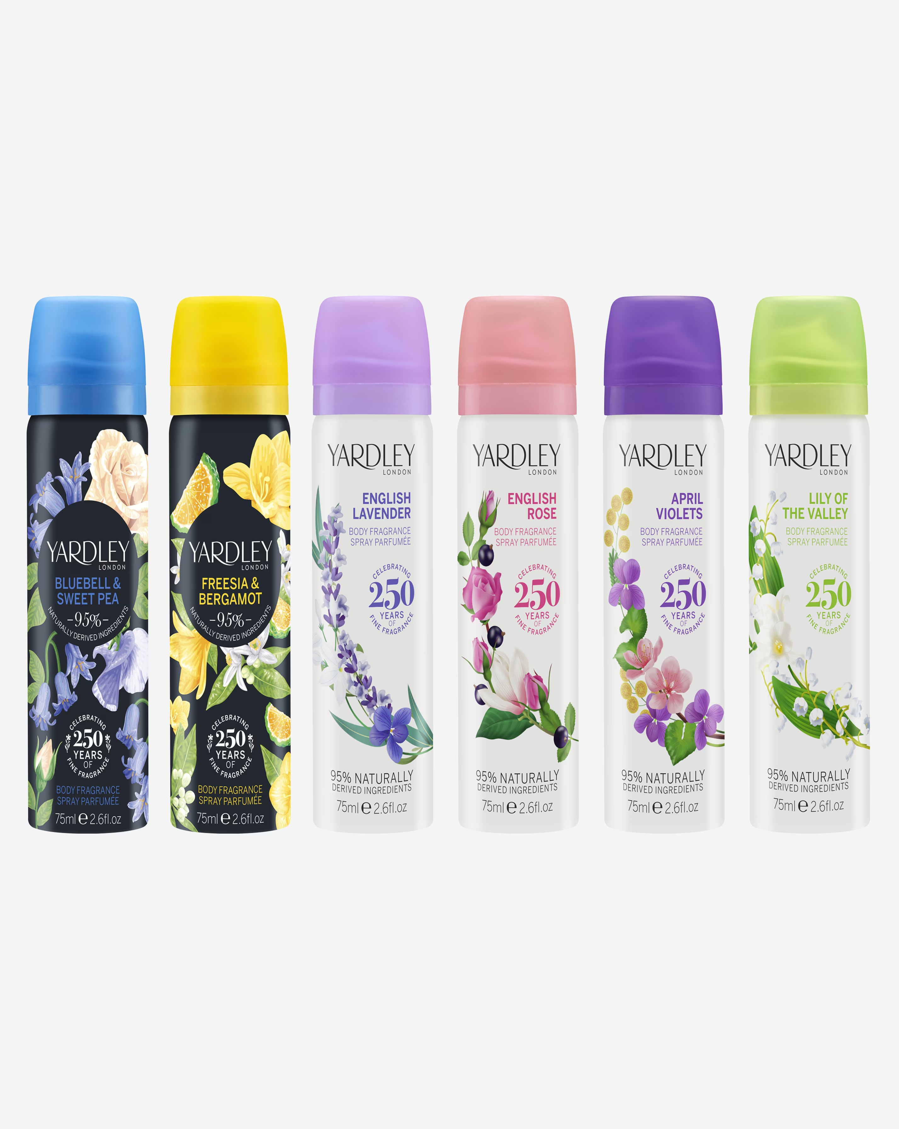 Set of 5 Body Sprays 6TH SPRAY FREE