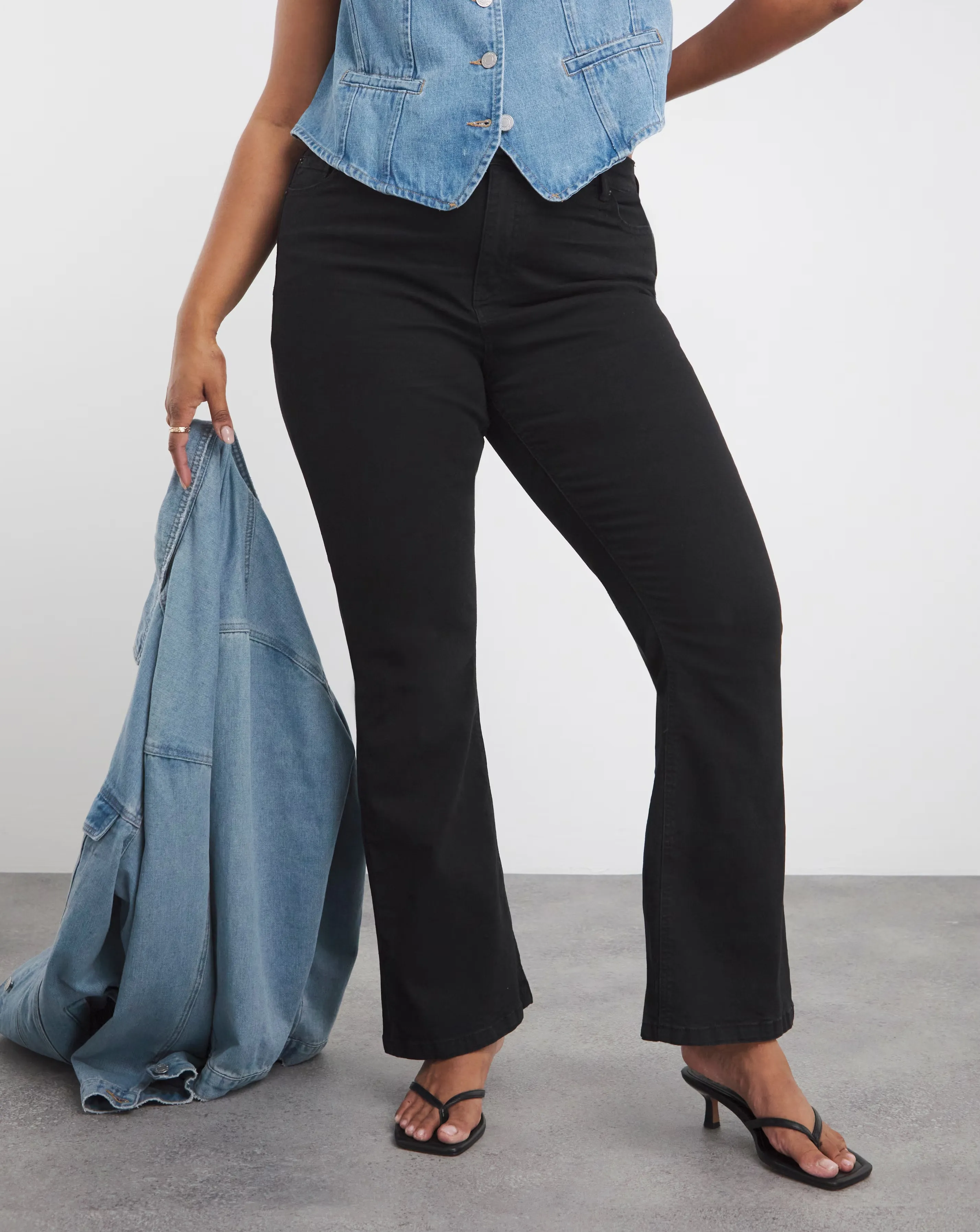 Black 24/7 Bootcut Jeans