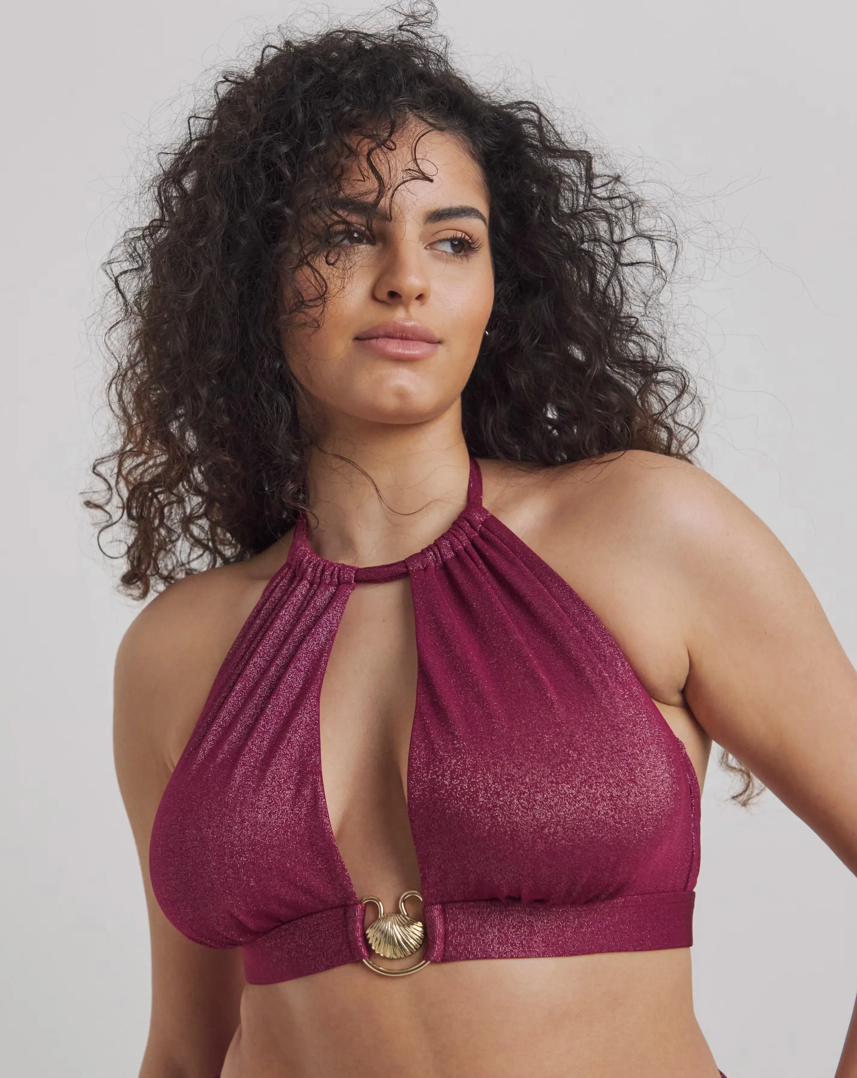 Figleaves Curve Cancun High Neck Bikini Top