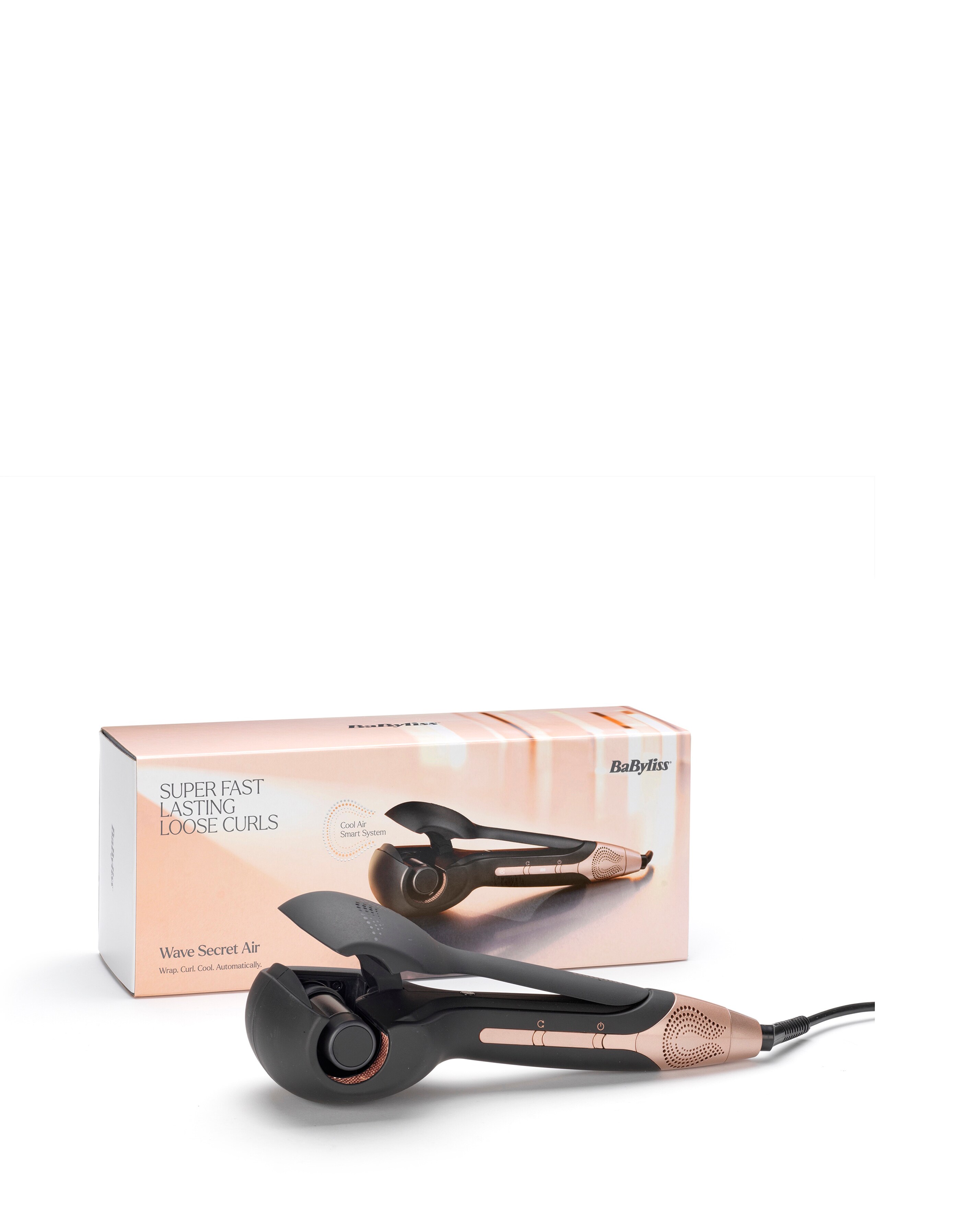 BaByliss Wave Air Secret, Automatic Rotating Hair Curler & Waver