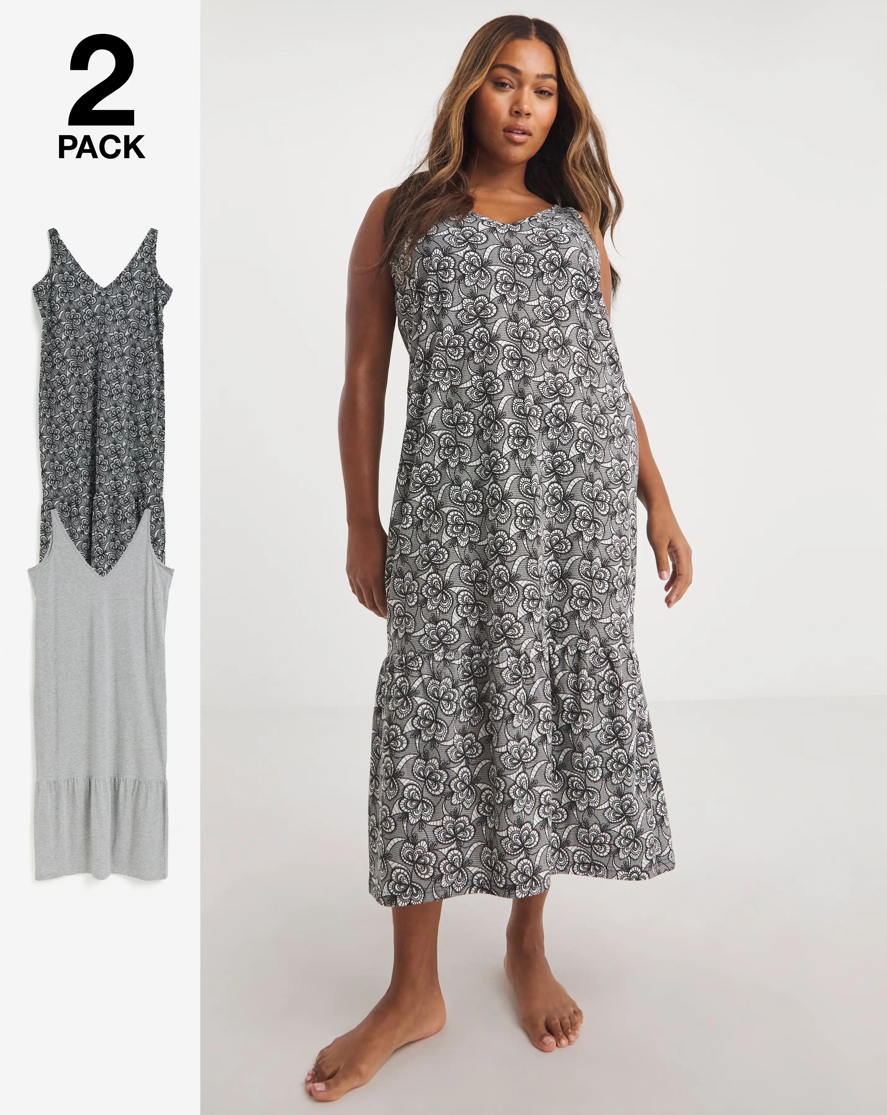 Pretty Secrets Value 2 Pack Maxi Nighties