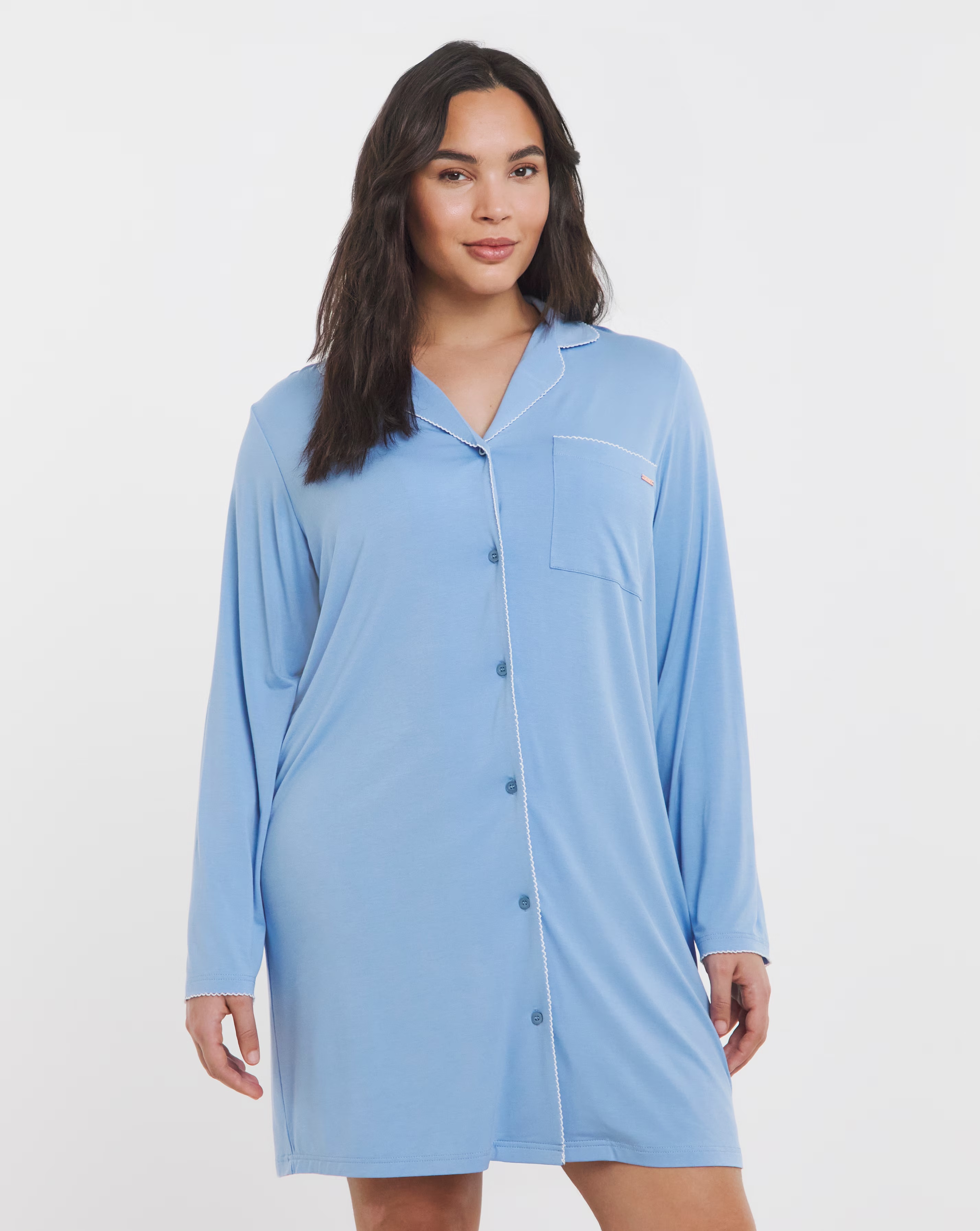 Figleaves Picot Trim Night Shirt