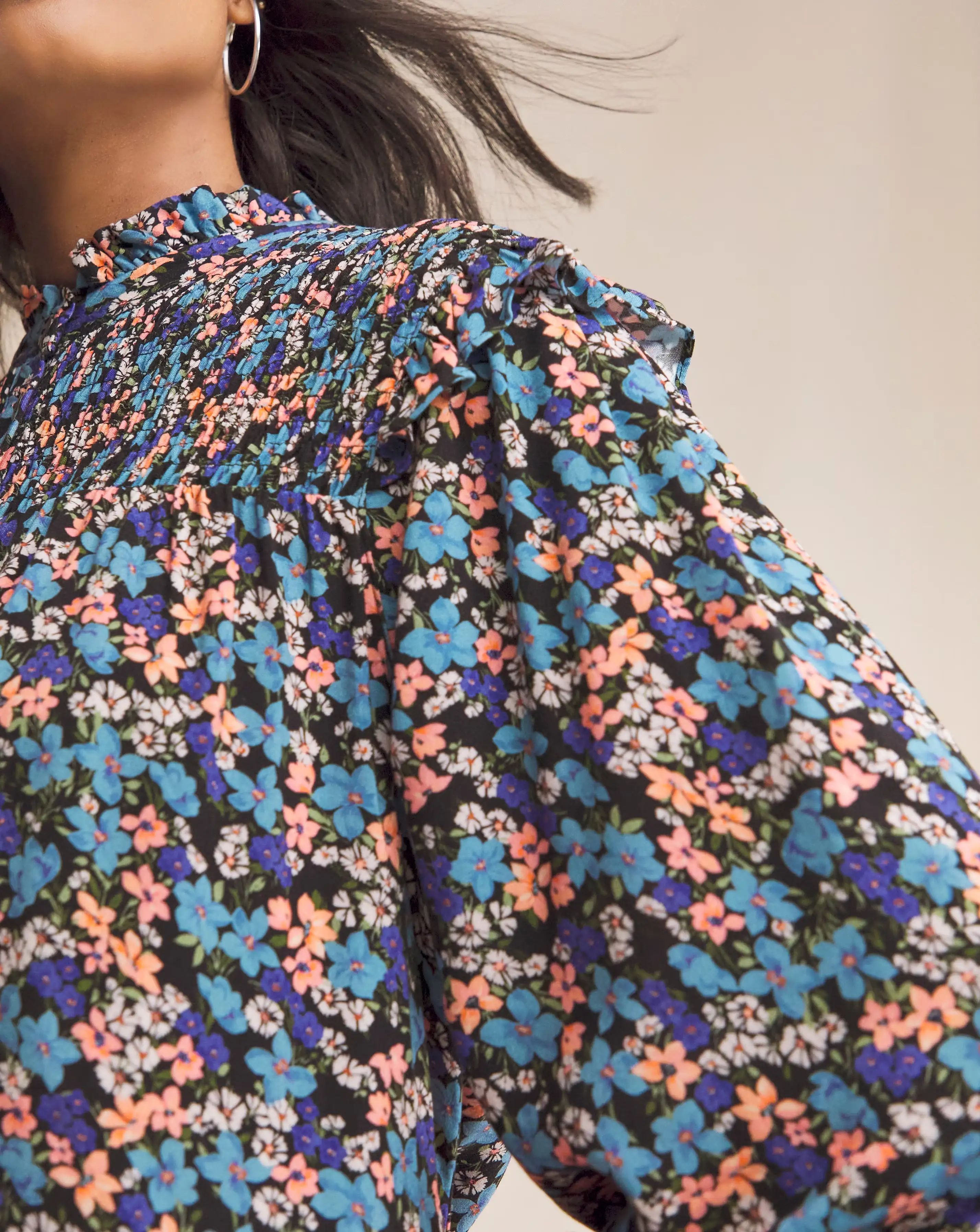141722-anise-alyssa-multi-floral-three-quarter-sleeve-shirred-yoke-top-1.webp