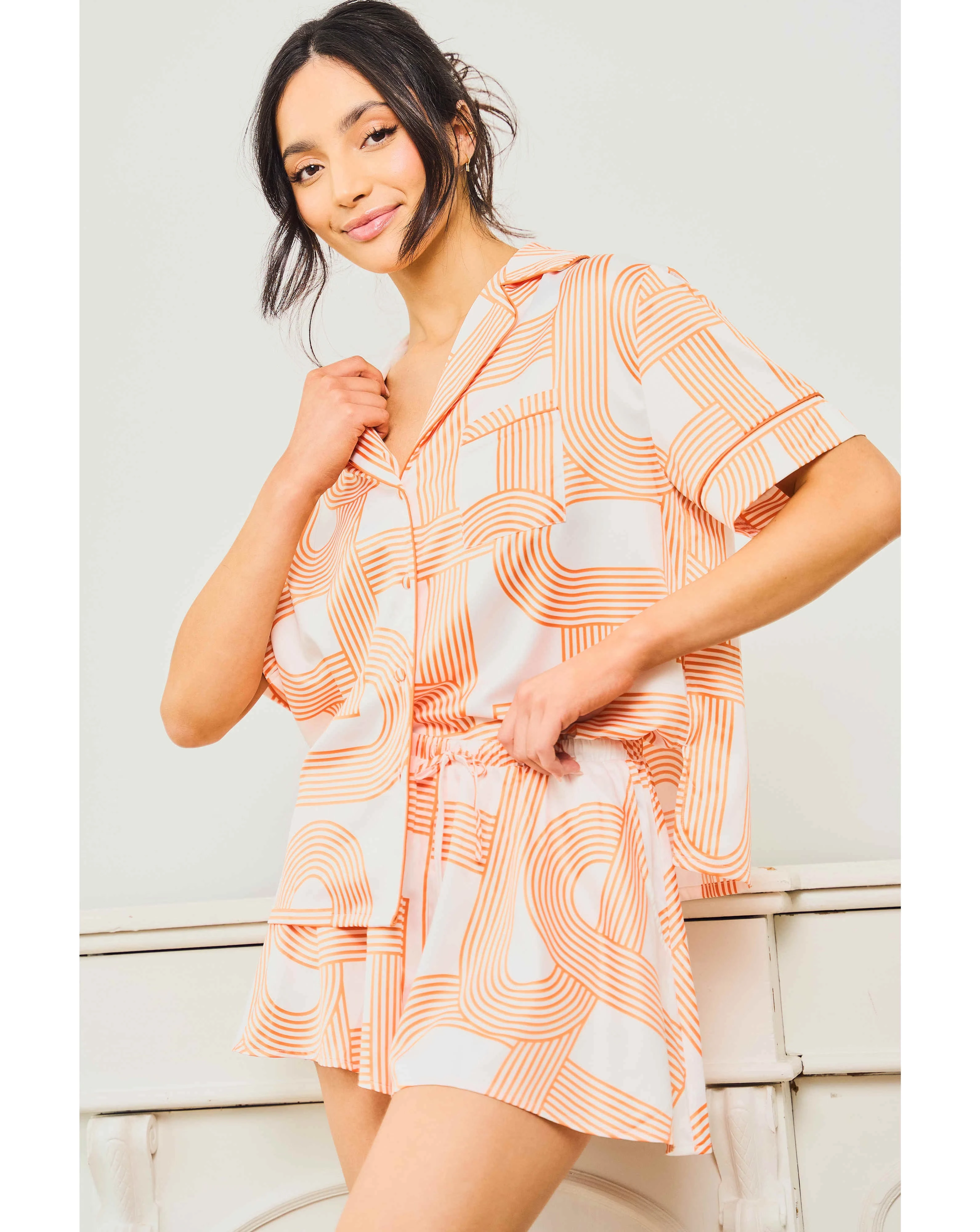 Jim Jam The Label Orange Short Pyjama Set 1 142038-jim-jam-the-label-orange-short-pyjama-set-1.webp
